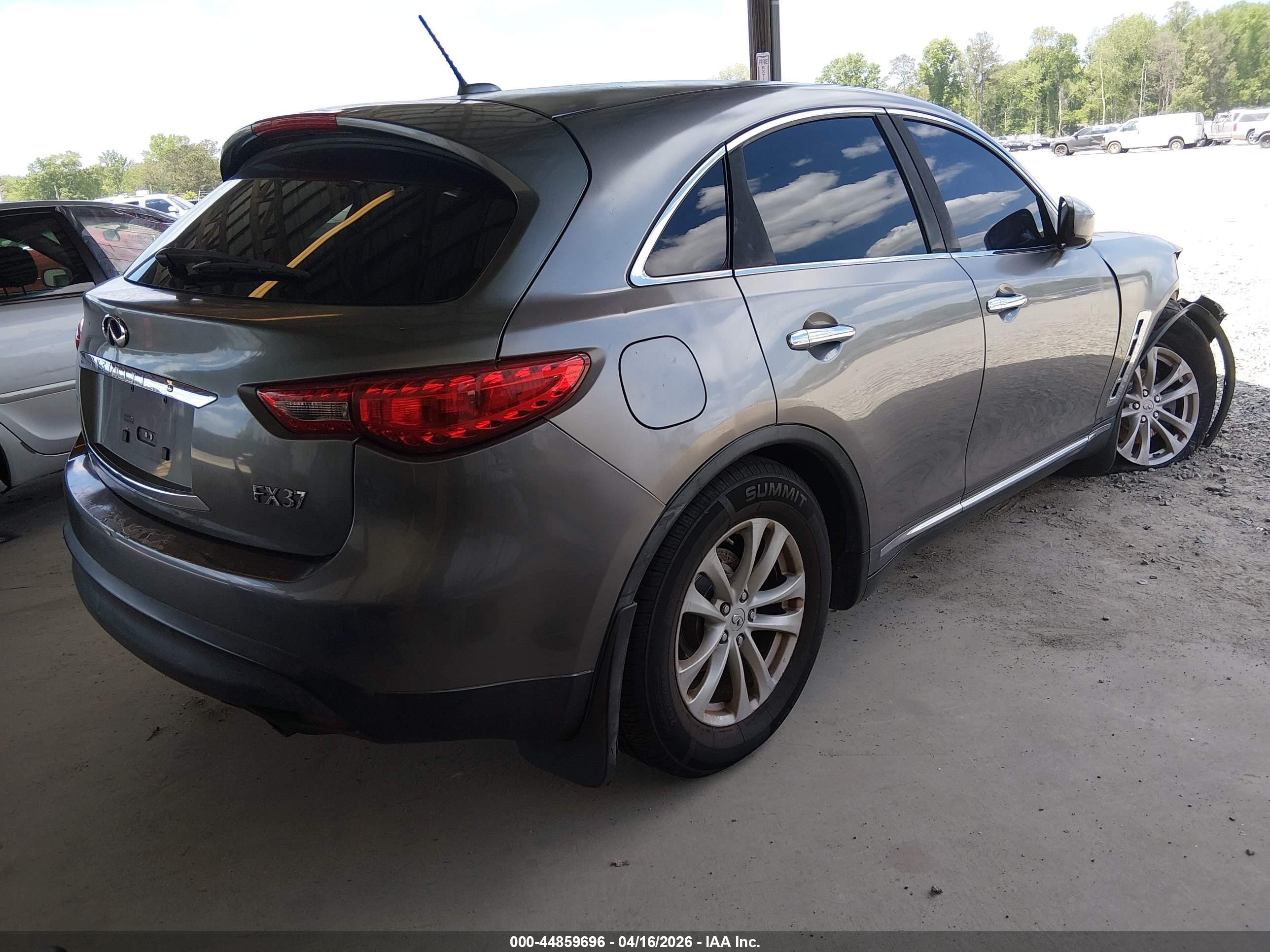 2013 Infiniti Fx37   Gray vin: JN8CS1MU8DM141380