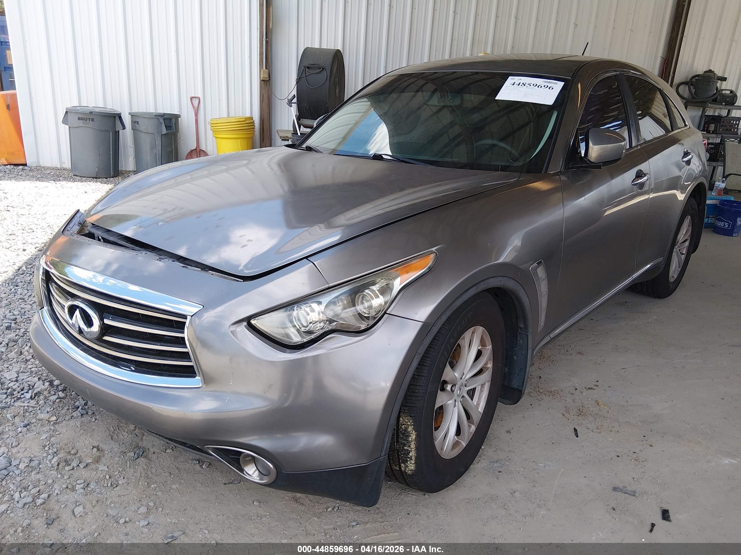2013 Infiniti Fx37   Gray vin: JN8CS1MU8DM141380