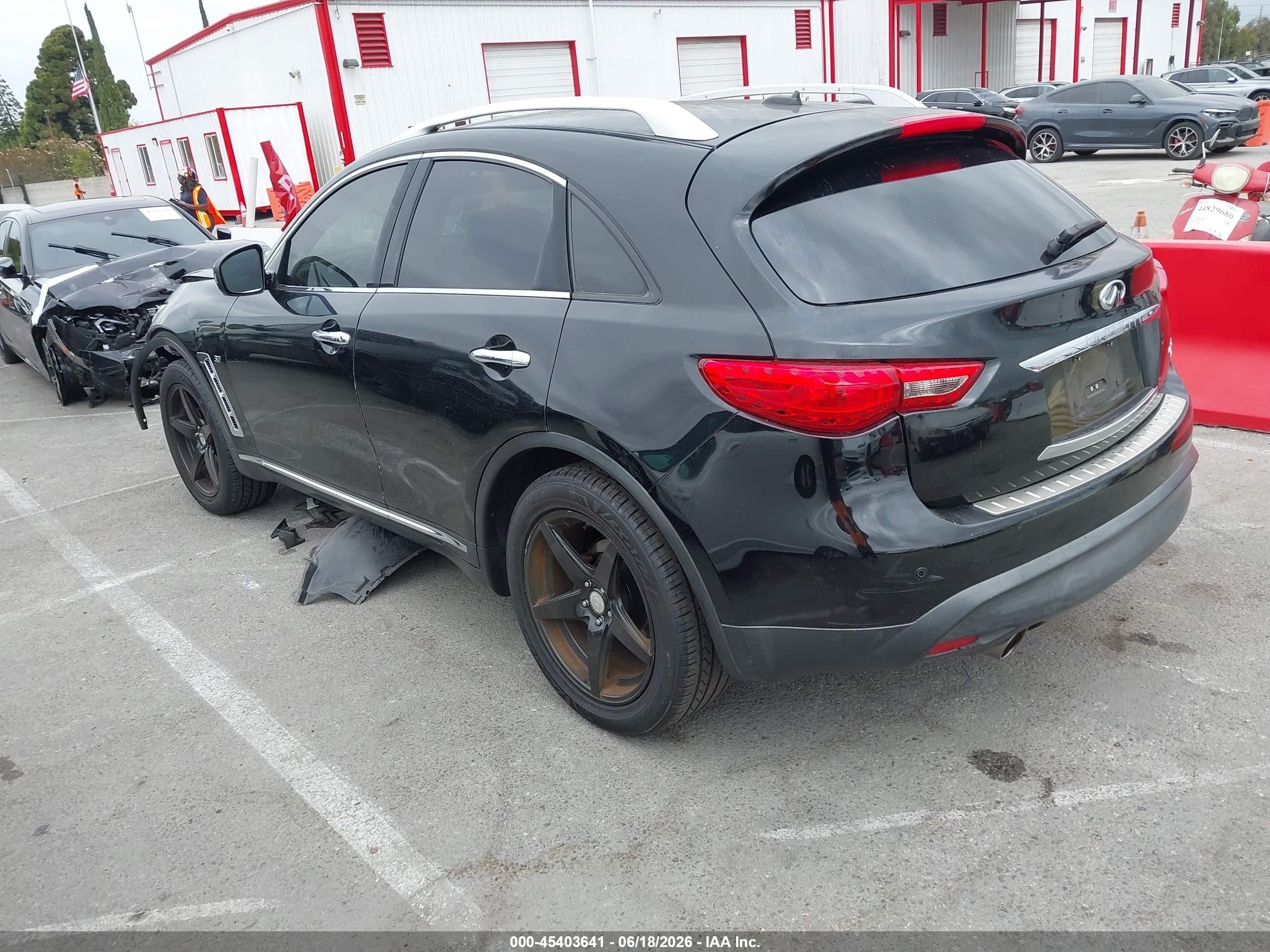 2014 Infiniti Qx70   Black vin: JN8CS1MU8EM450249