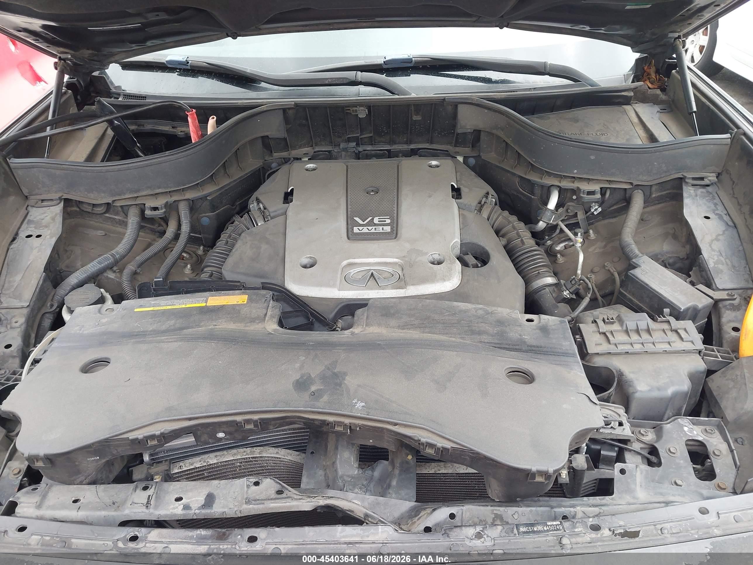 2014 Infiniti Qx70   Black vin: JN8CS1MU8EM450249