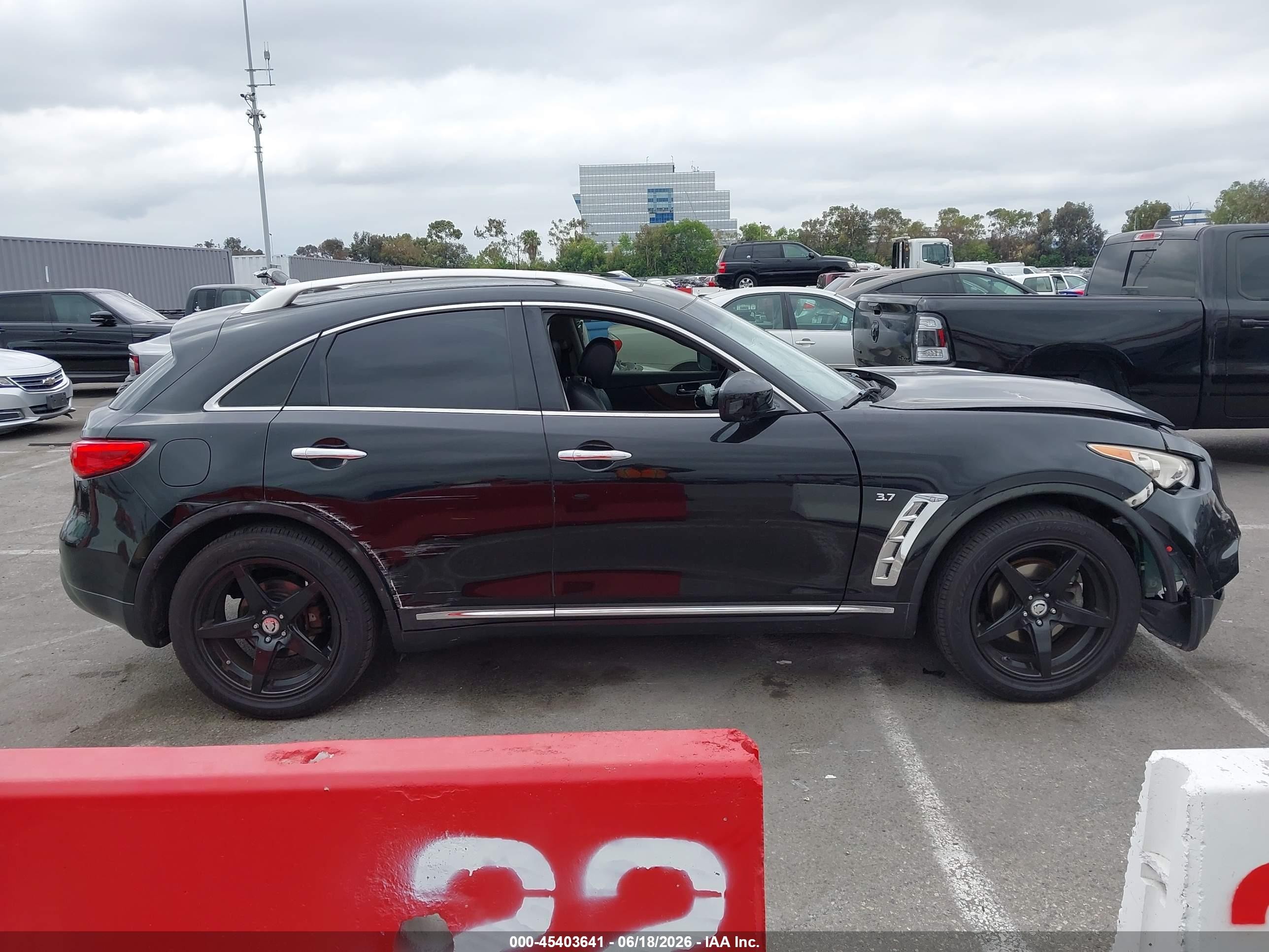 2014 Infiniti Qx70   Black vin: JN8CS1MU8EM450249
