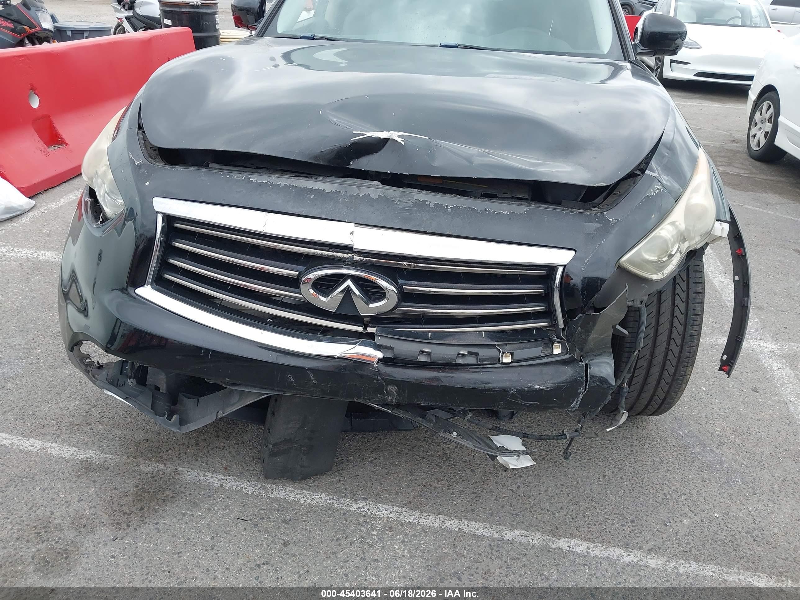 2014 Infiniti Qx70   Black vin: JN8CS1MU8EM450249