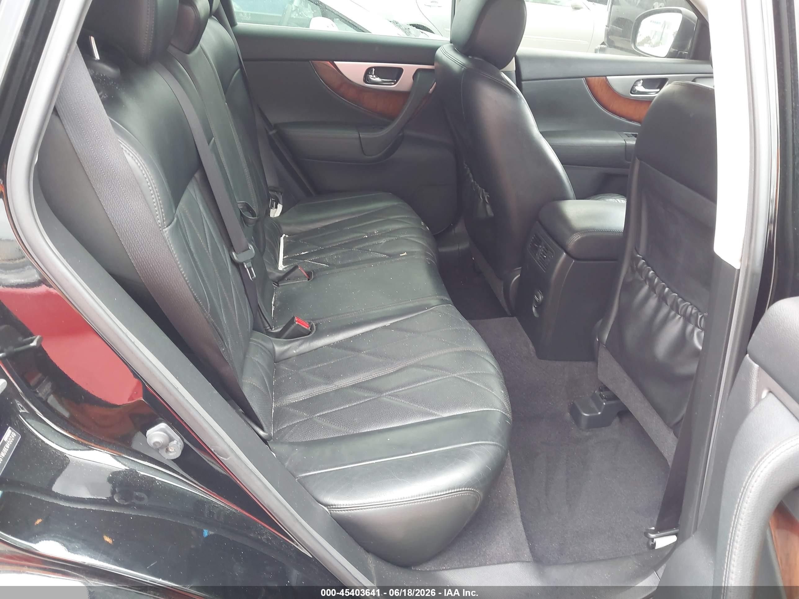2014 Infiniti Qx70   Black vin: JN8CS1MU8EM450249