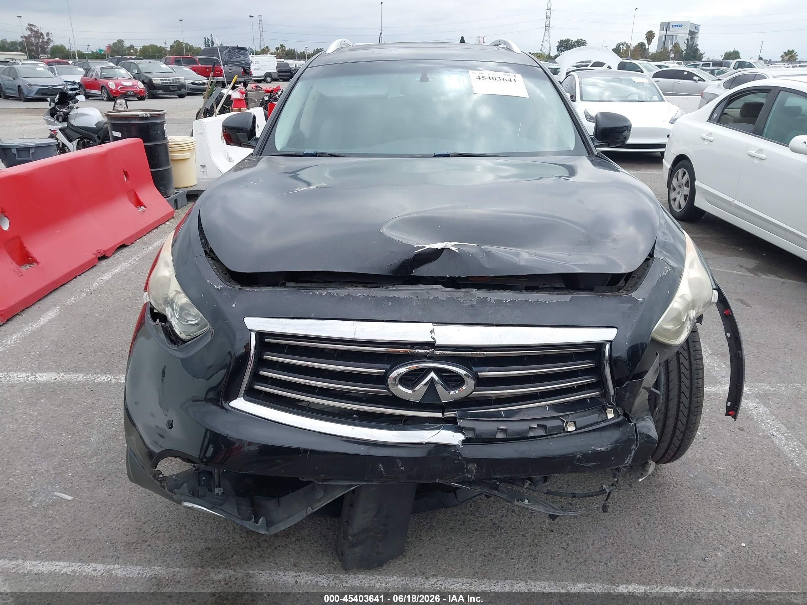 2014 Infiniti Qx70   Black vin: JN8CS1MU8EM450249