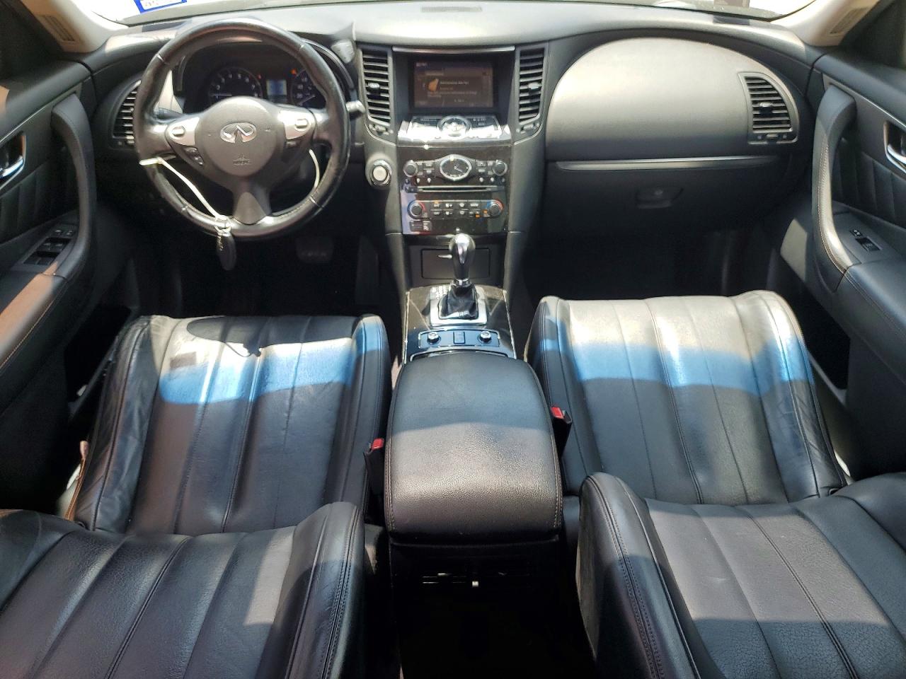 2014 Infiniti Qx70 Base White vin: JN8CS1MU8EM451417