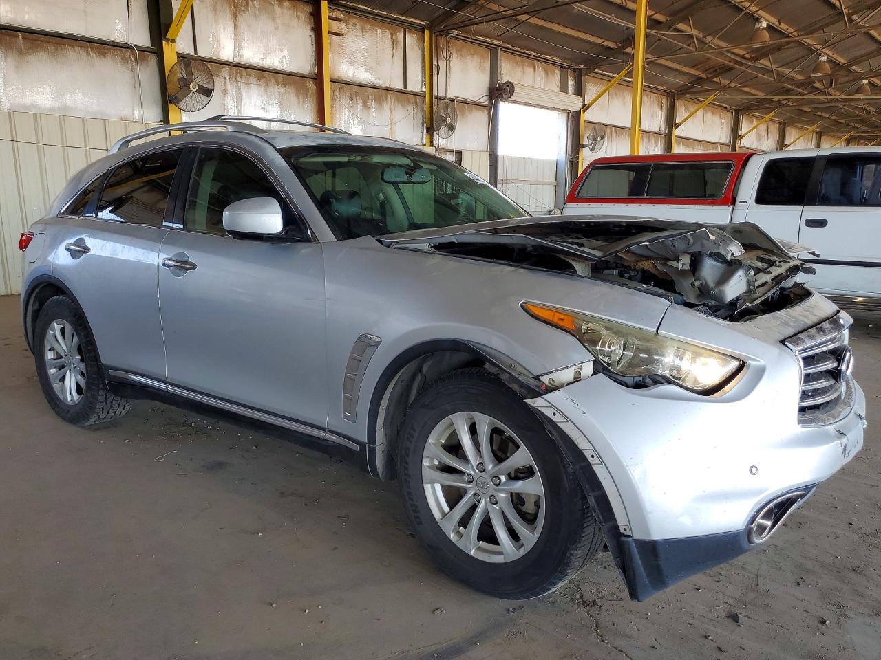 2013 Infiniti Fx37 Base Silver vin: JN8CS1MU9DM142053