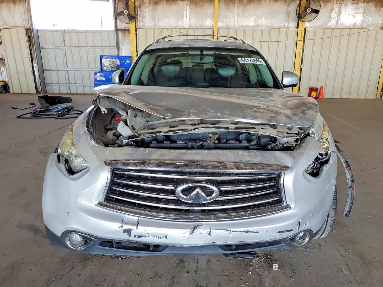2013 Infiniti Fx37 Base Silver vin: JN8CS1MU9DM142053