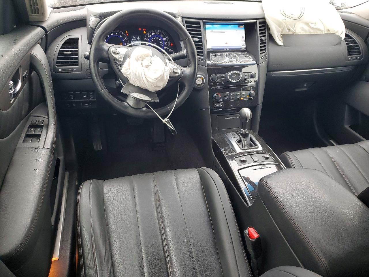 2014 Infiniti Qx70 Base White vin: JN8CS1MU9EM451894