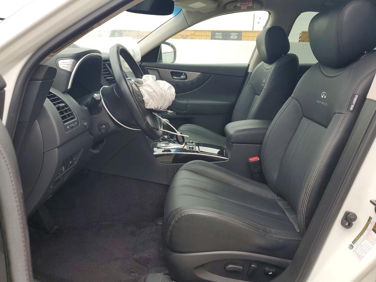 2014 Infiniti Qx70 Base White vin: JN8CS1MU9EM451894
