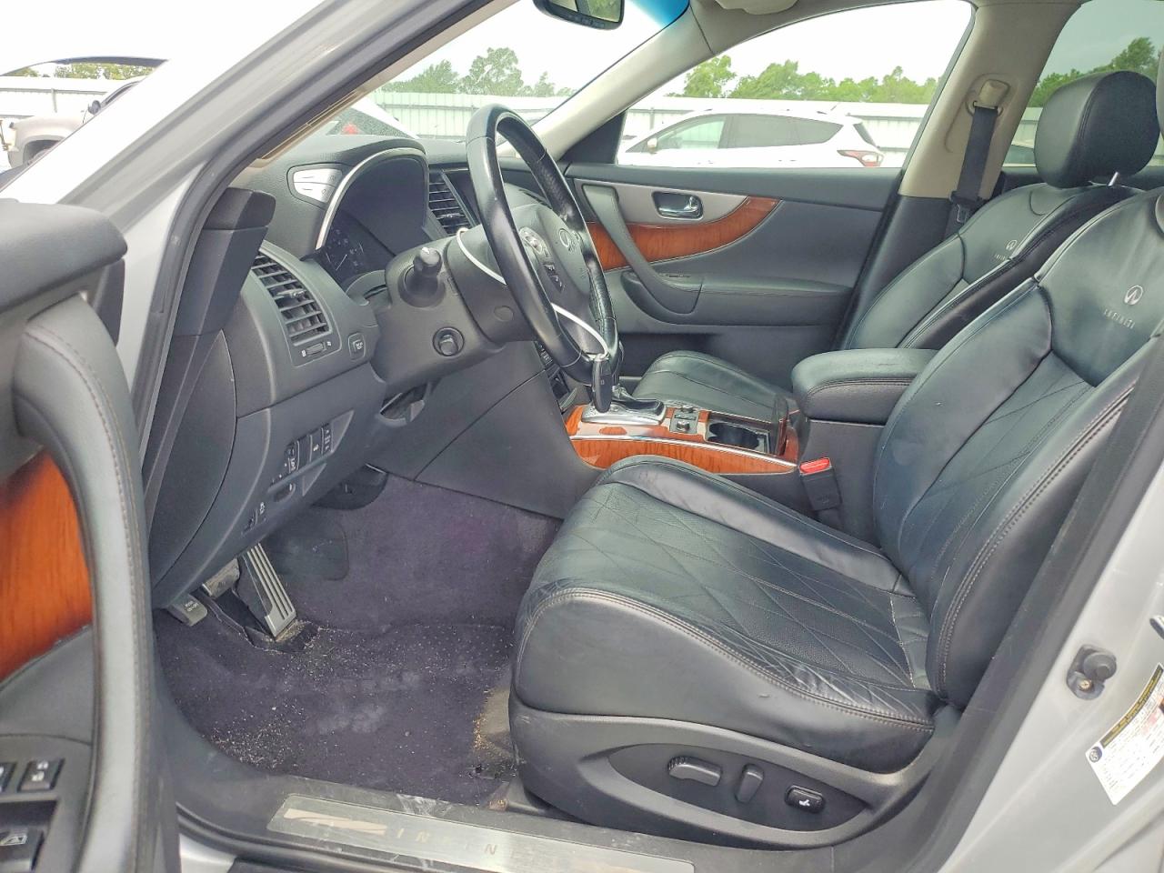 2014 Infiniti Qx70 Base Silver vin: JN8CS1MU9EM452348