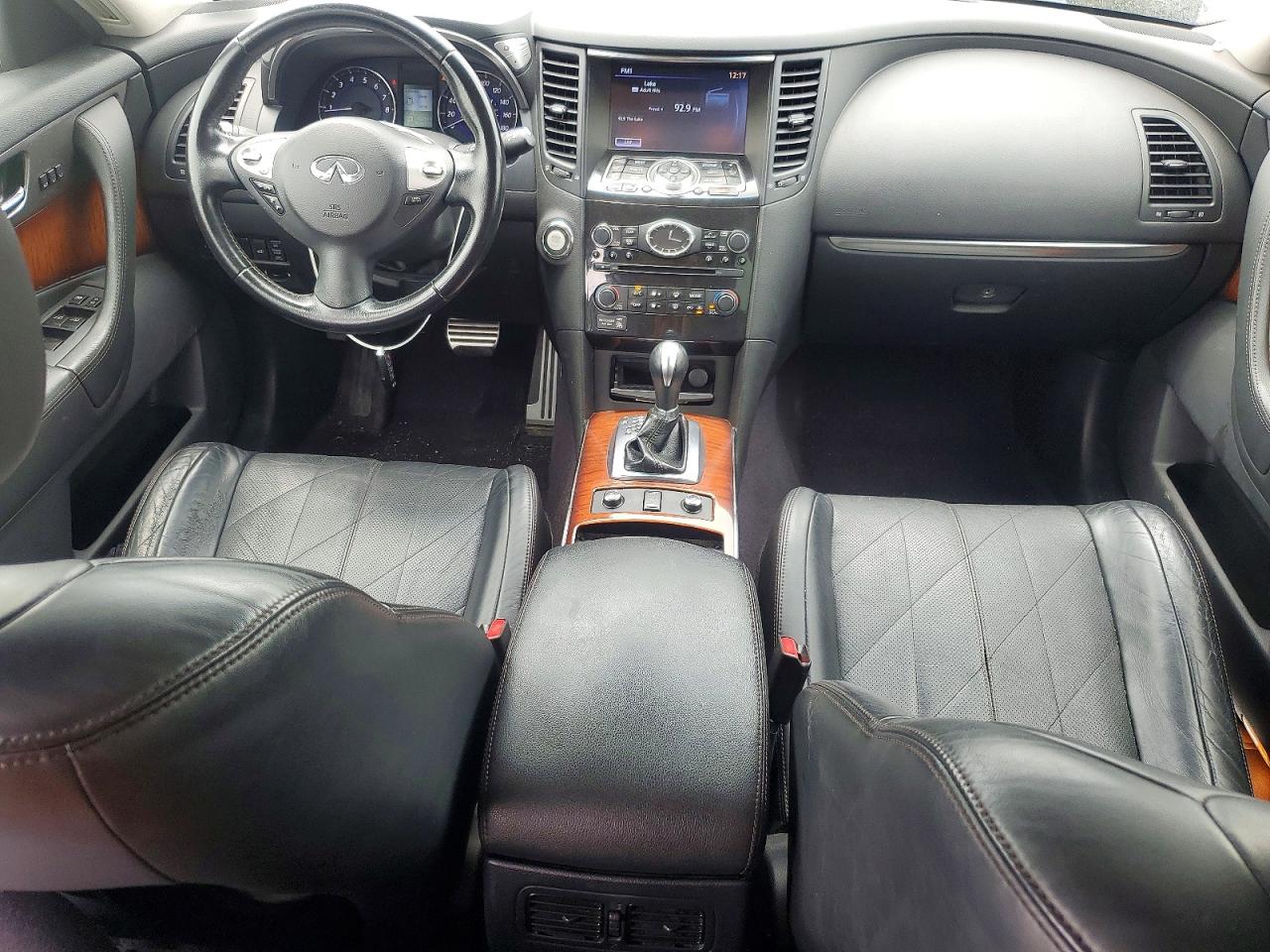 2014 Infiniti Qx70 Base Silver vin: JN8CS1MU9EM452348