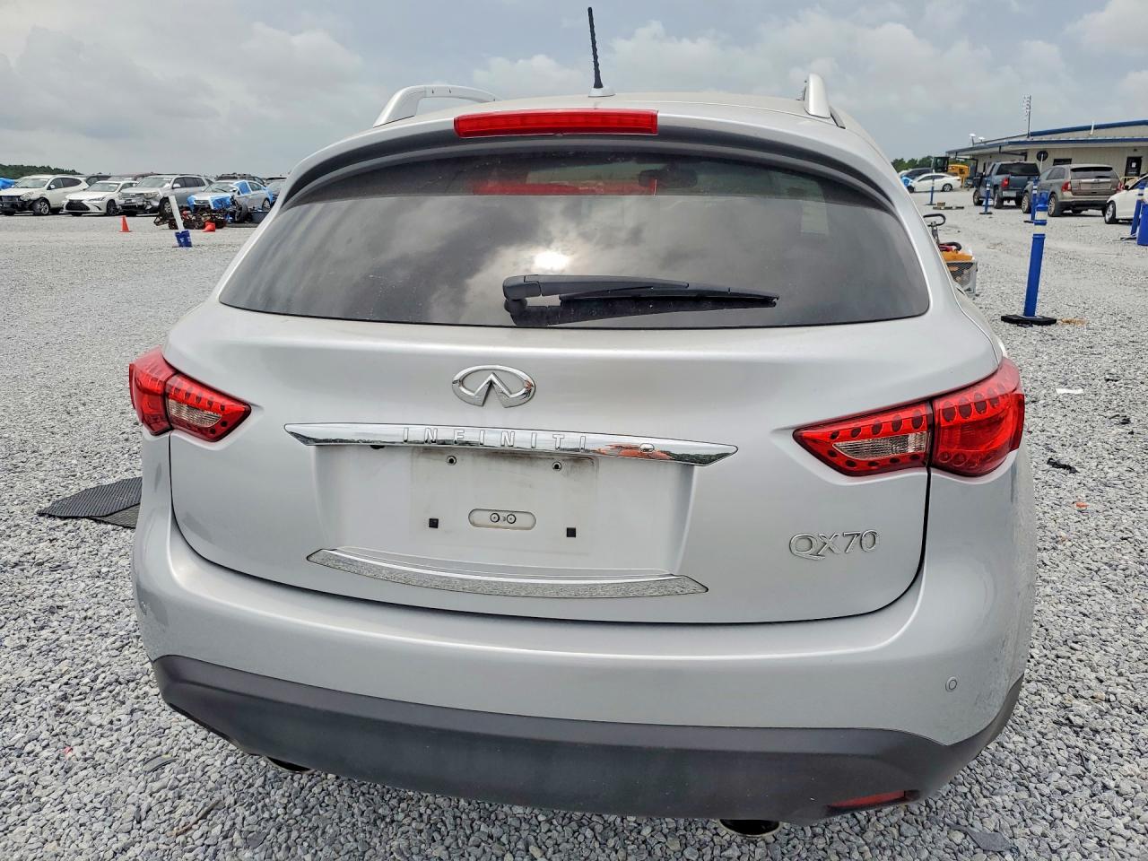 2014 Infiniti Qx70 Base Silver vin: JN8CS1MU9EM452348
