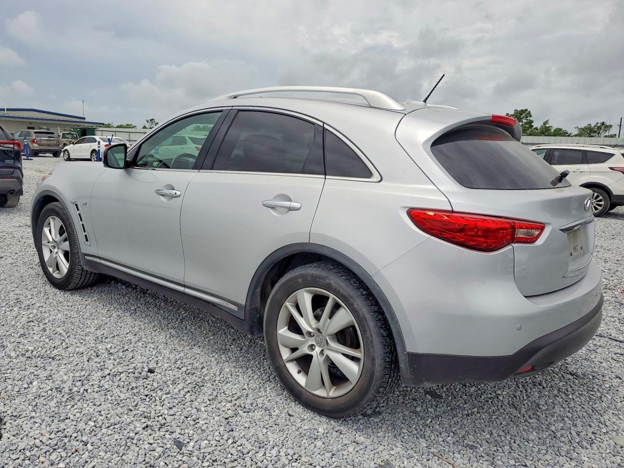 2014 Infiniti Qx70 Base Silver vin: JN8CS1MU9EM452348