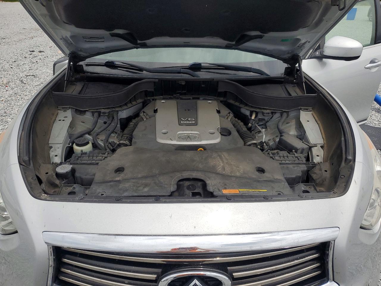 2014 Infiniti Qx70 Base Silver vin: JN8CS1MU9EM452348
