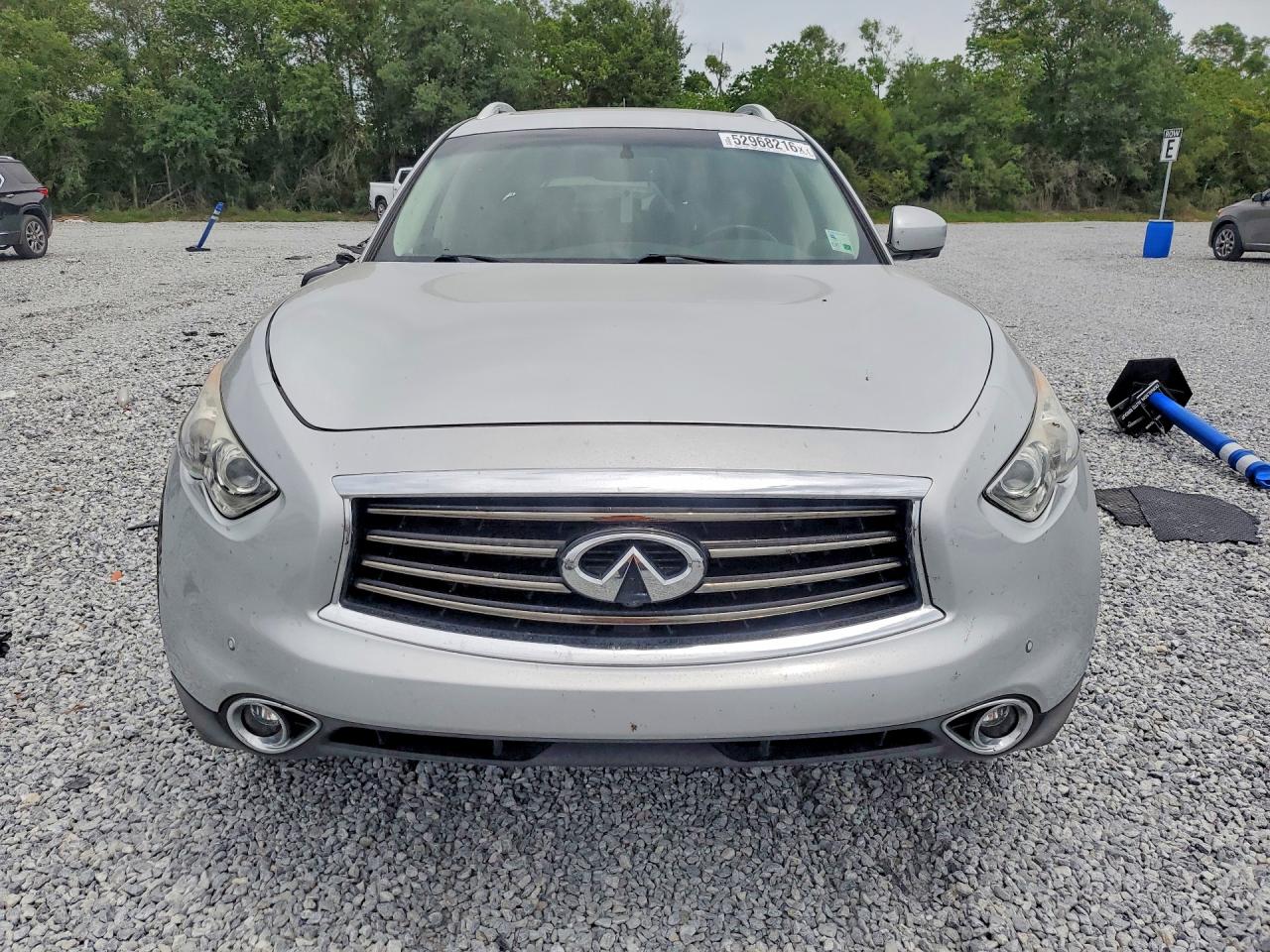 2014 Infiniti Qx70 Base Silver vin: JN8CS1MU9EM452348