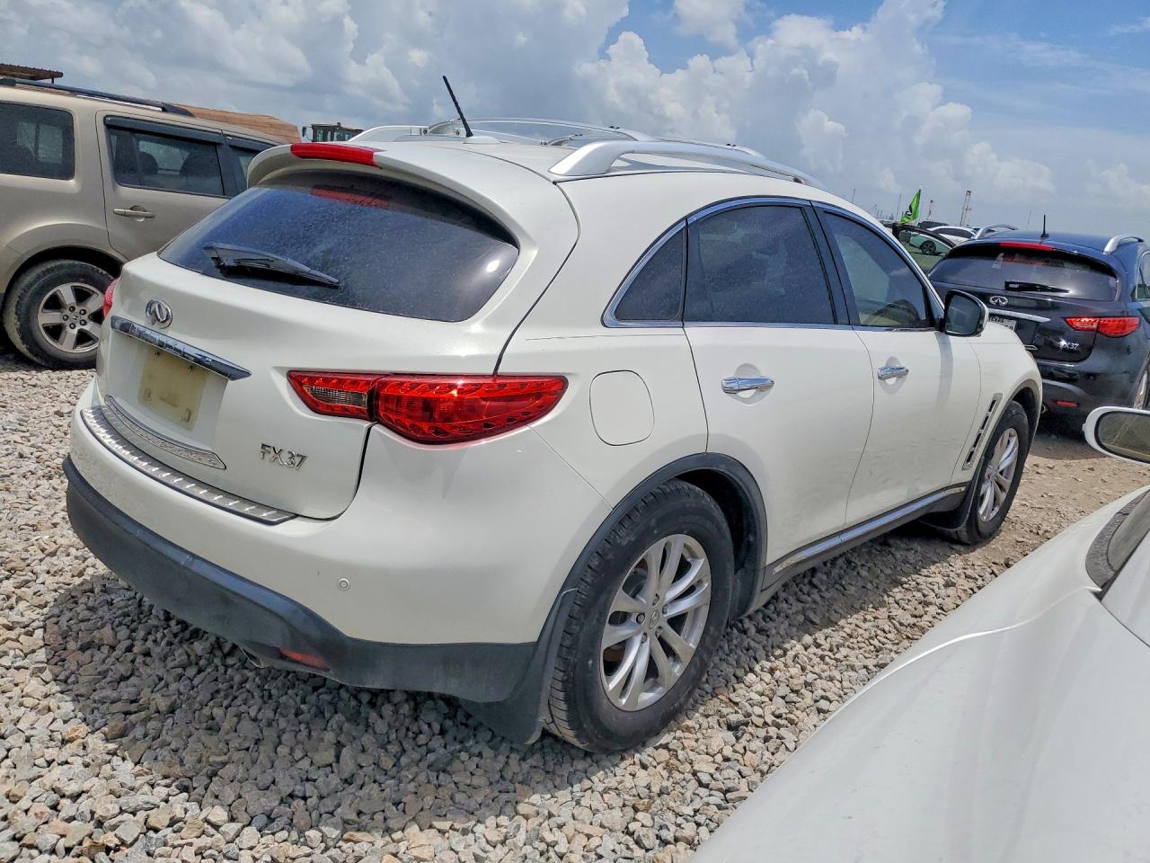 2013 Infiniti Fx37 Base White vin: JN8CS1MW0DM171250