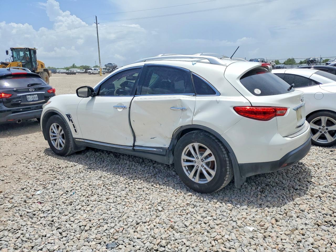 2013 Infiniti Fx37 Base White vin: JN8CS1MW0DM171250