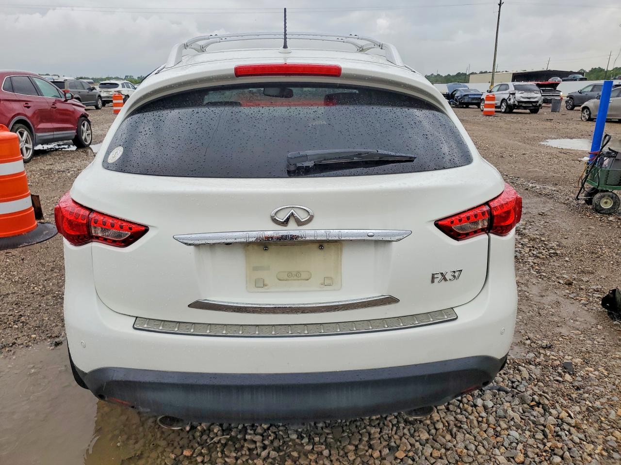 2013 Infiniti Fx37 Base White vin: JN8CS1MW0DM171250