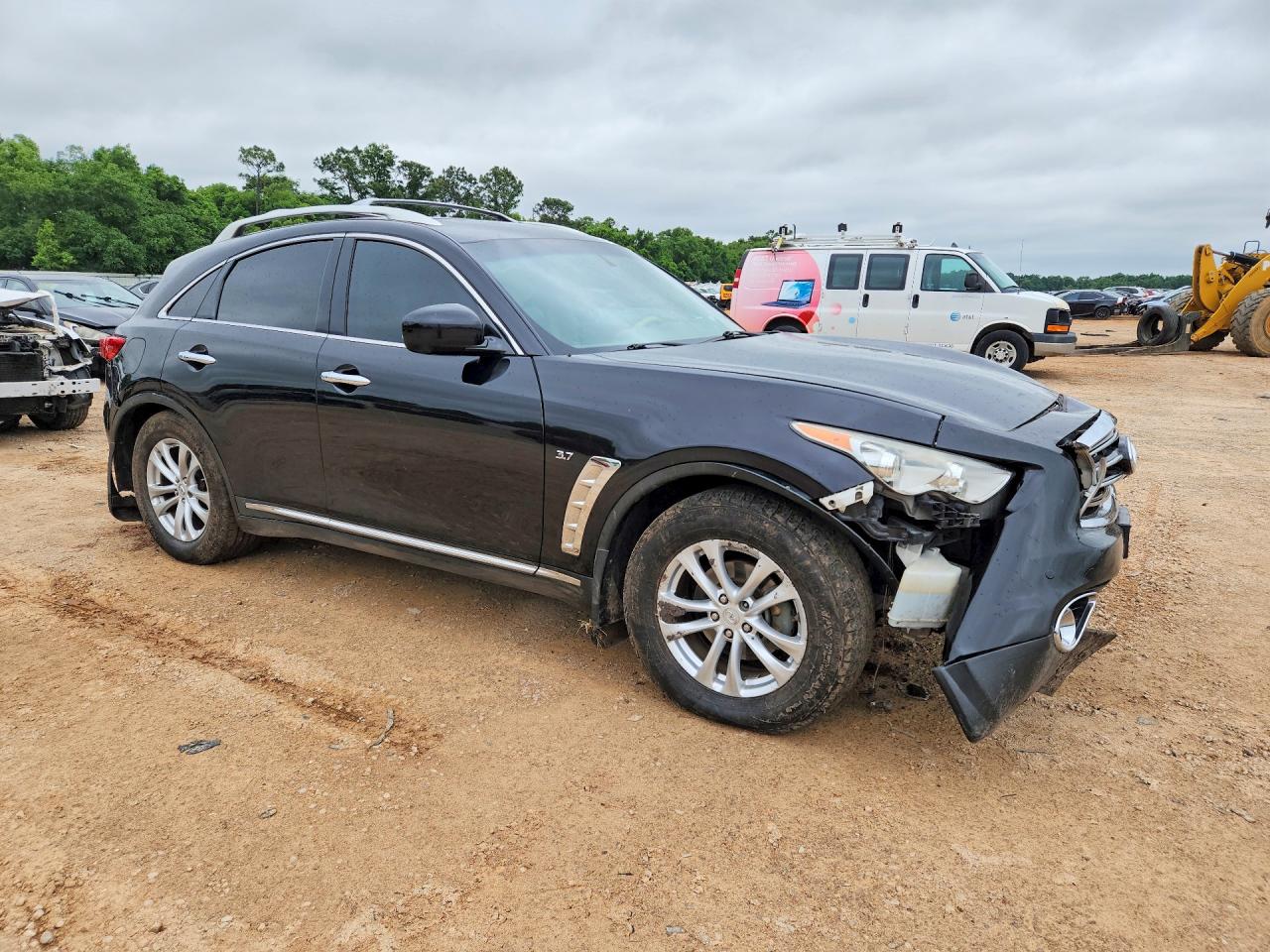 2014 Infiniti Qx70 Base Black vin: JN8CS1MW0EM412824