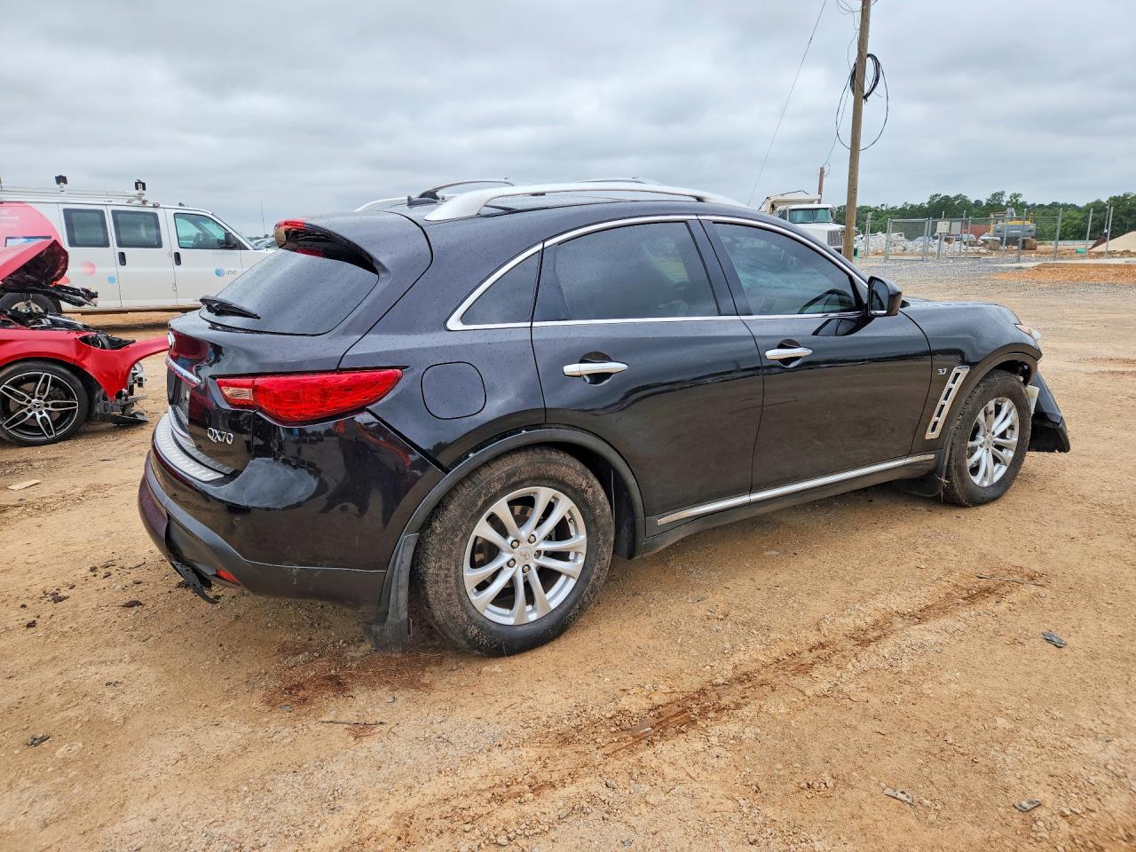 2014 Infiniti Qx70 Base Black vin: JN8CS1MW0EM412824