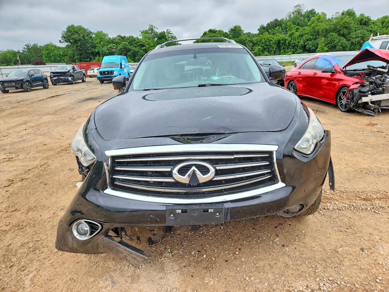 2014 Infiniti Qx70 Base Black vin: JN8CS1MW0EM412824