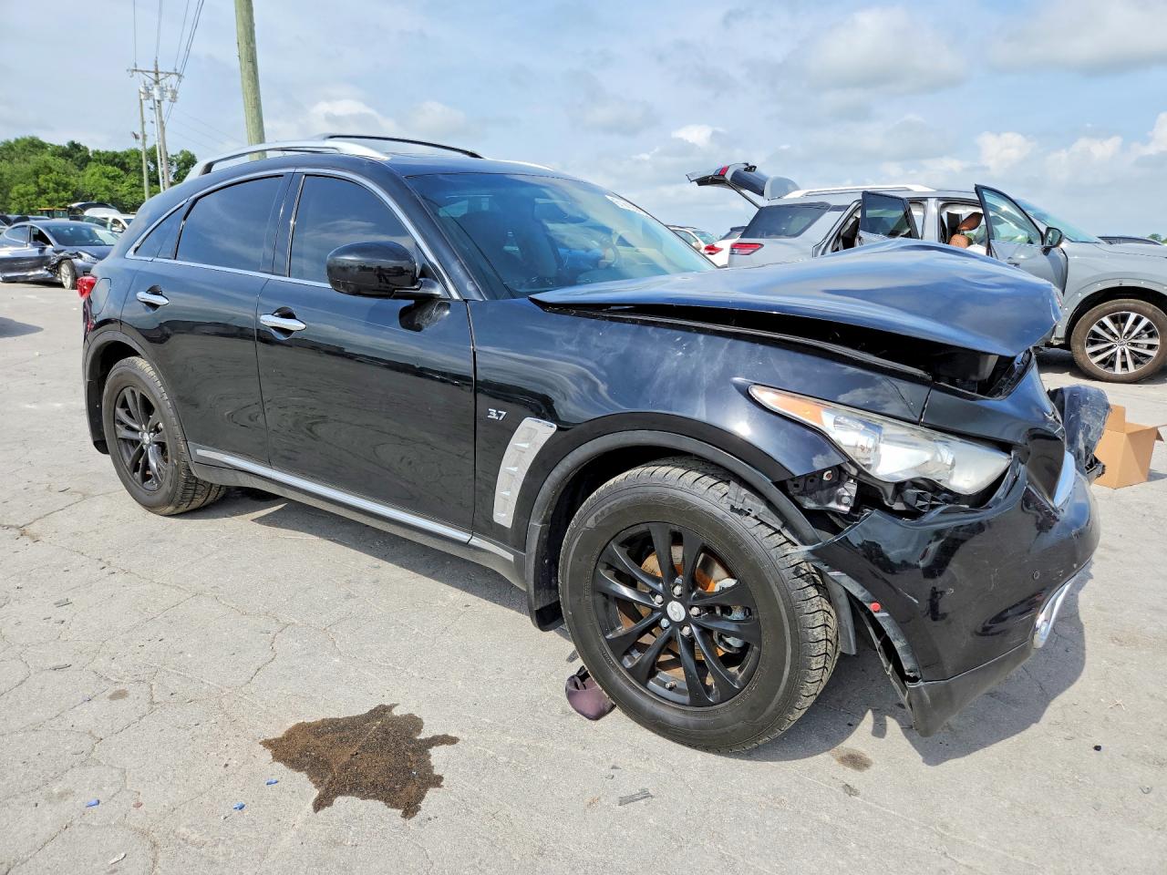 2015 Infiniti Qx70 Base Black vin: JN8CS1MW0FM481577