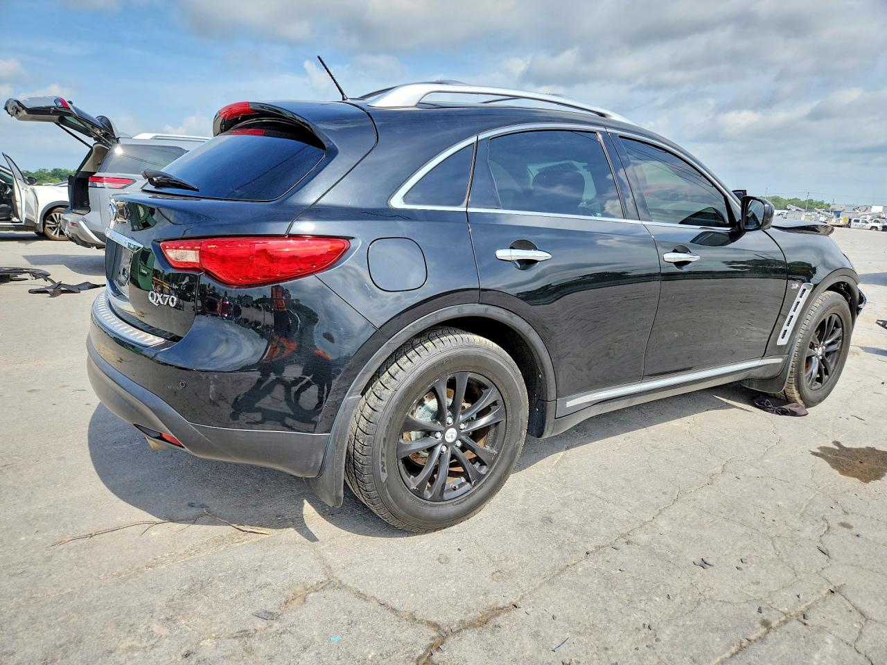 2015 Infiniti Qx70 Base Black vin: JN8CS1MW0FM481577