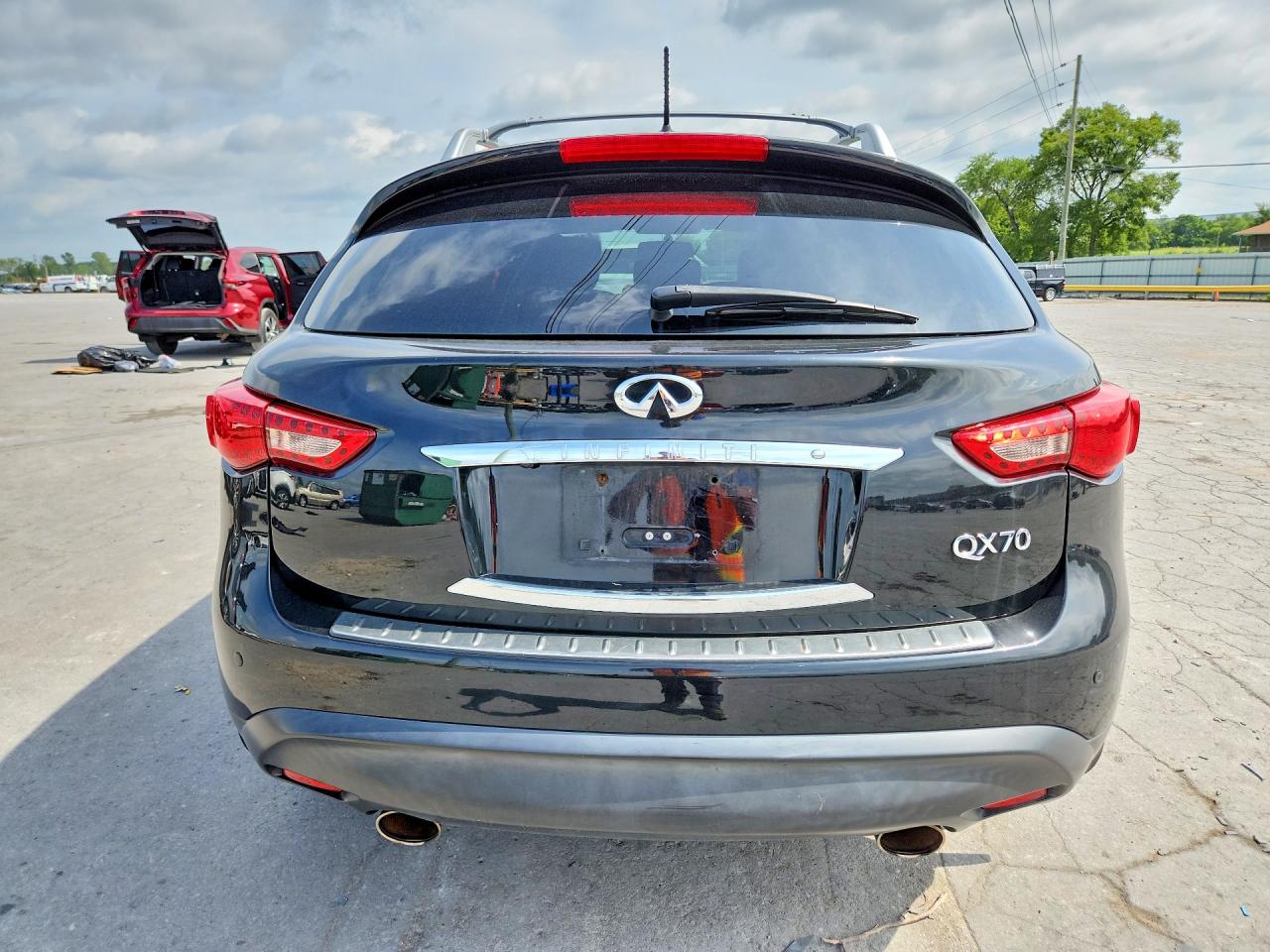 2015 Infiniti Qx70 Base Black vin: JN8CS1MW0FM481577