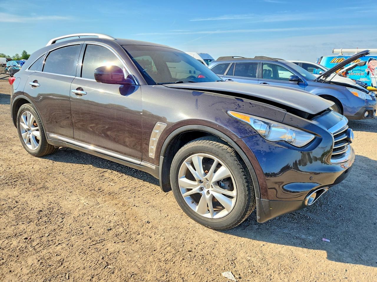 2013 Infiniti Fx37 Base Black vin: JN8CS1MW1DM170396