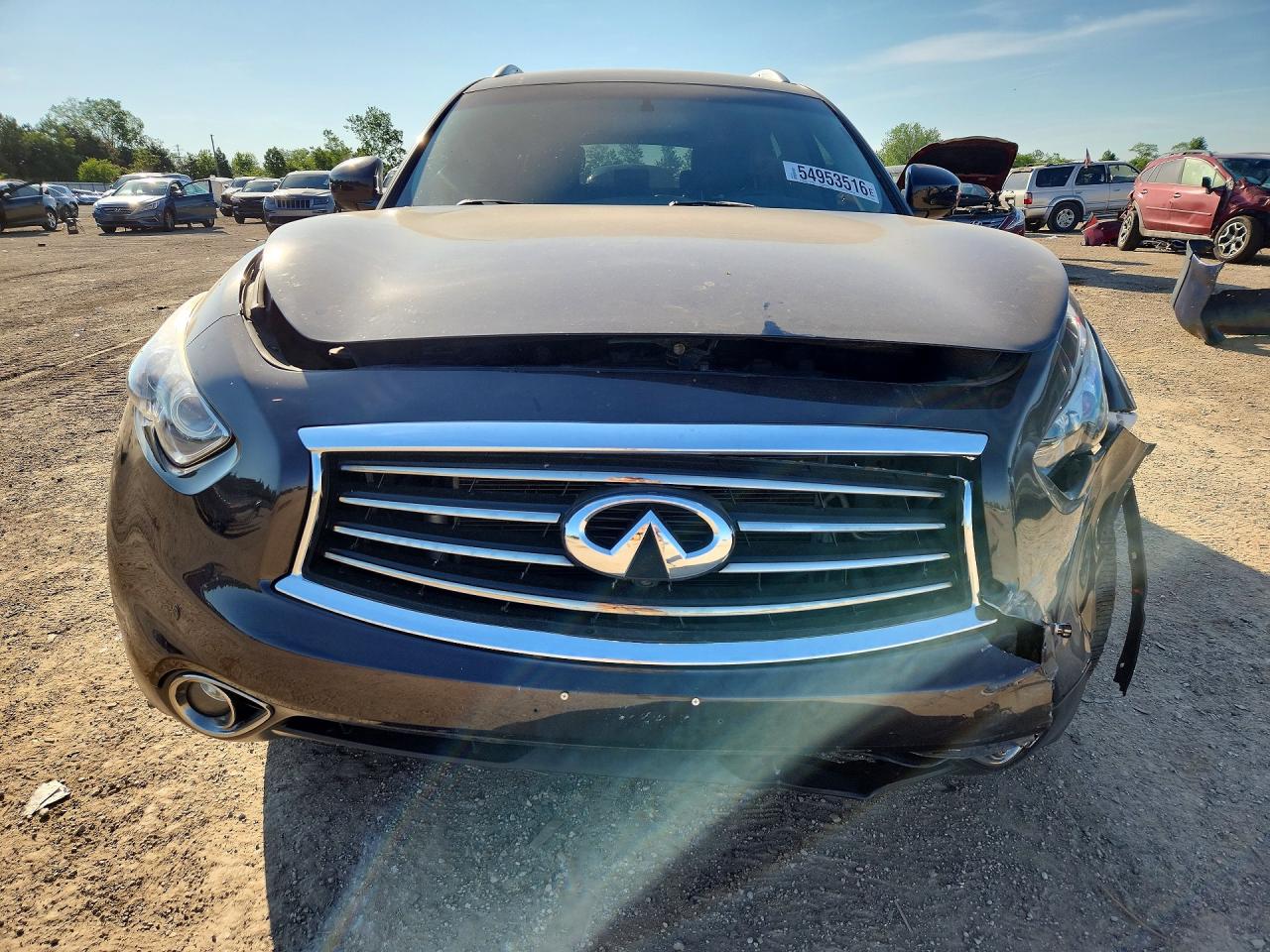 2013 Infiniti Fx37 Base Black vin: JN8CS1MW1DM170396