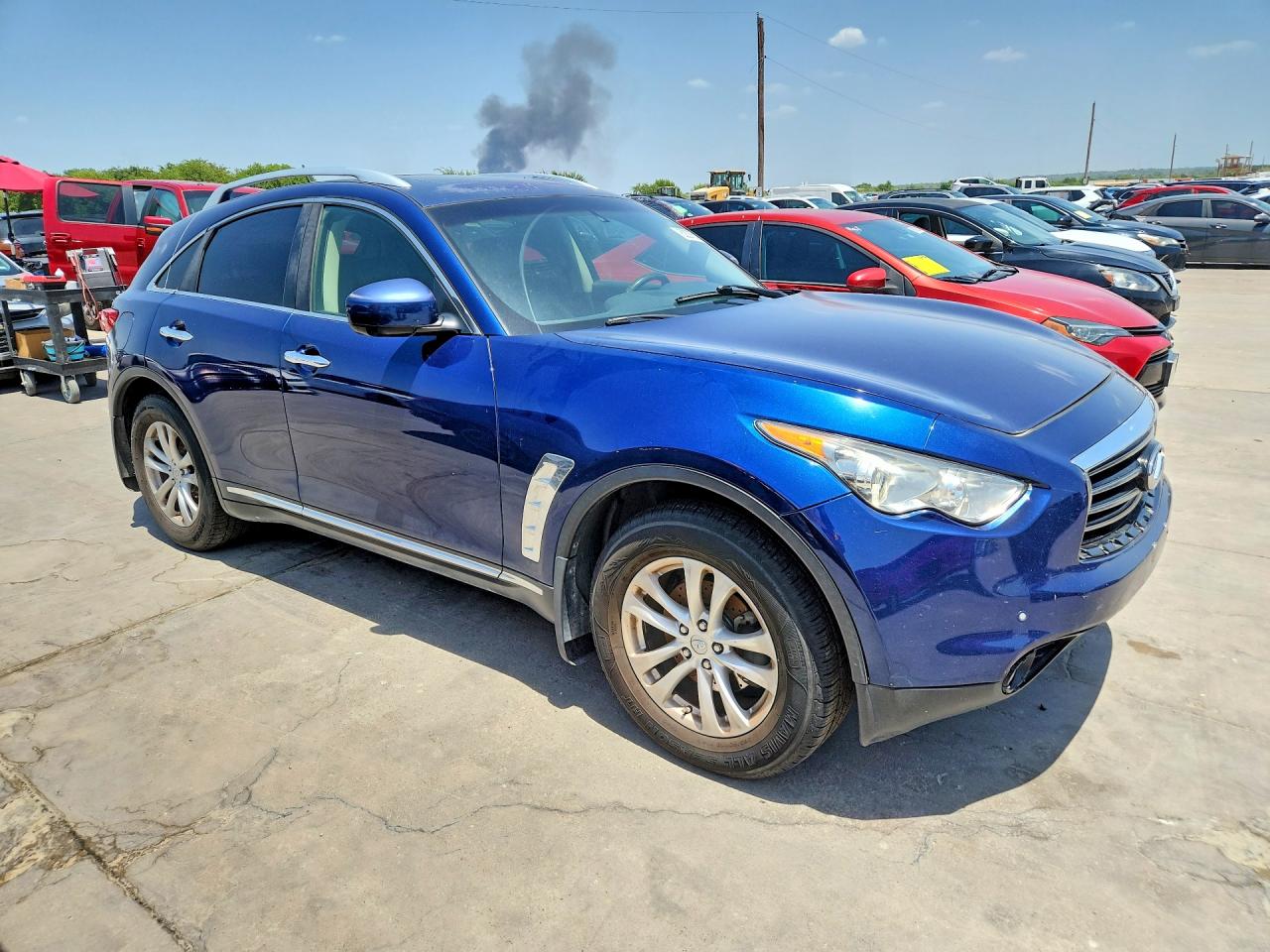 2013 Infiniti Fx37 Base Blue vin: JN8CS1MW1DM173668
