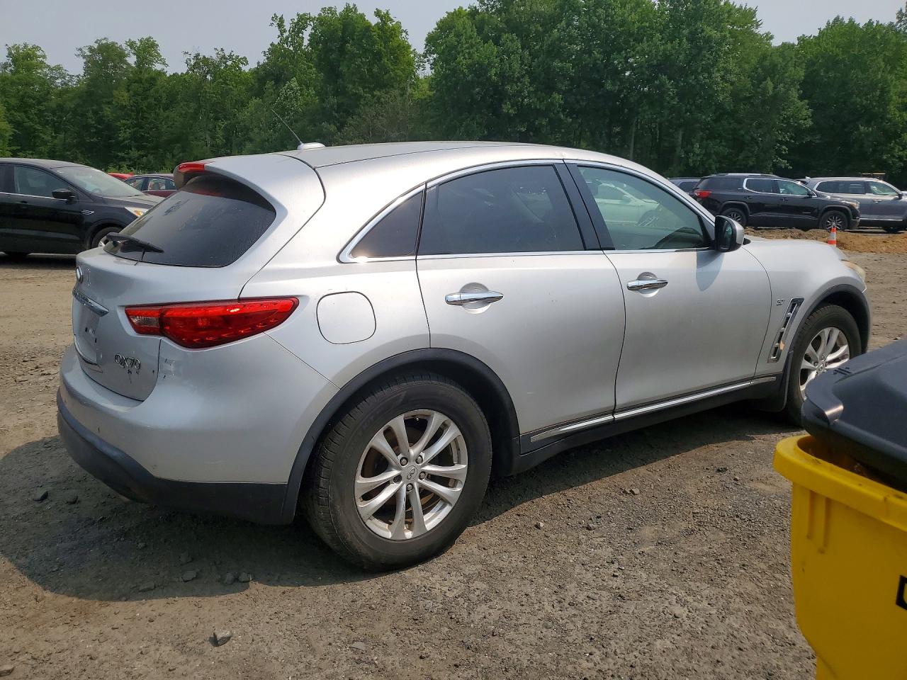 2014 Infiniti Qx70 Base Silver vin: JN8CS1MW1EM413089