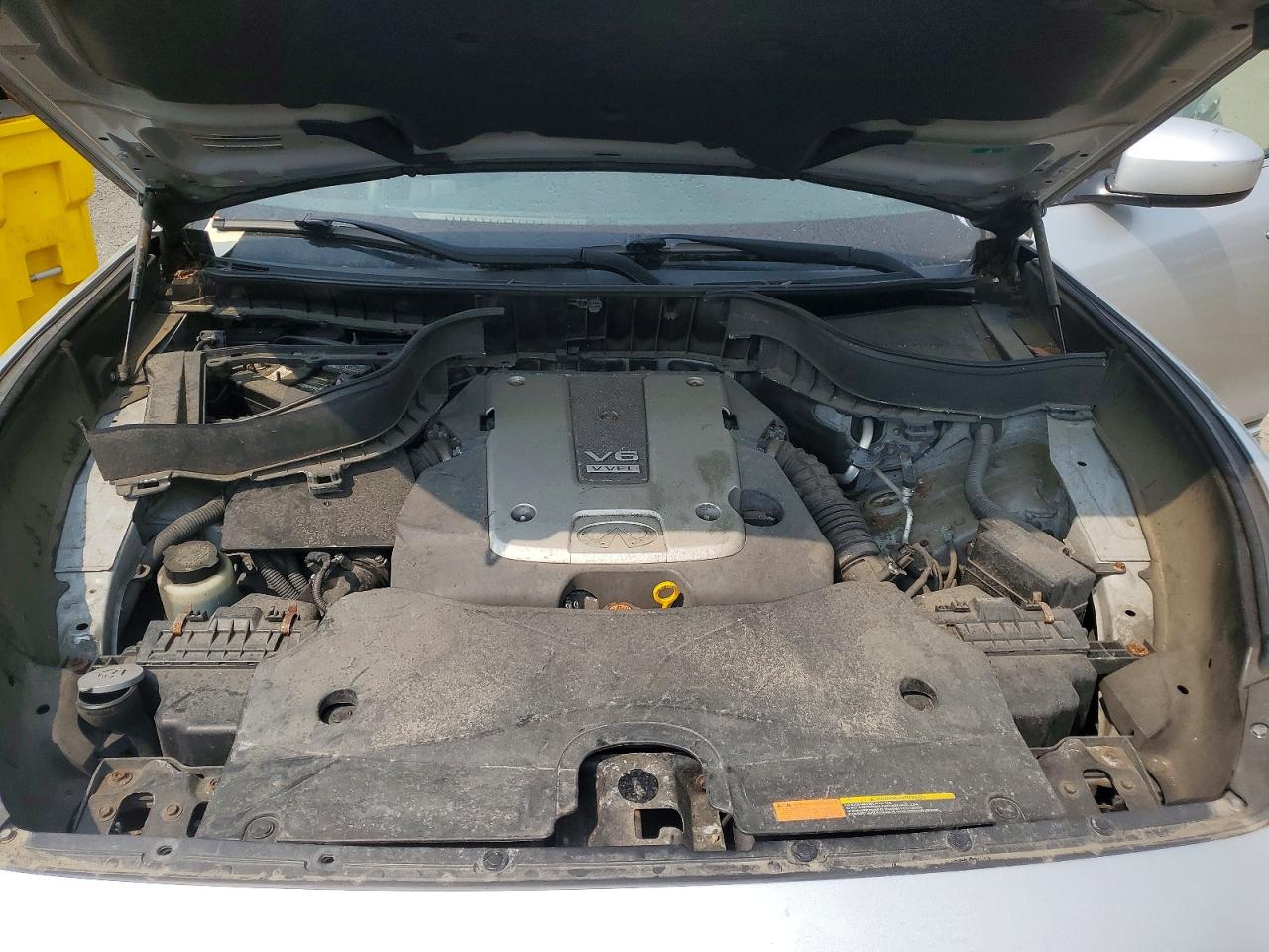 2014 Infiniti Qx70 Base Silver vin: JN8CS1MW1EM413089