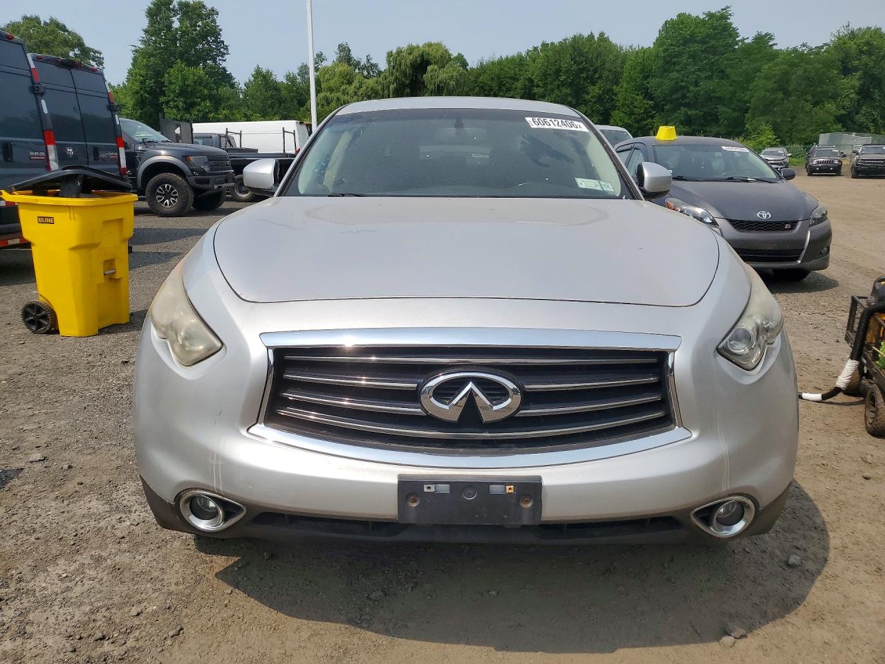2014 Infiniti Qx70 Base Silver vin: JN8CS1MW1EM413089