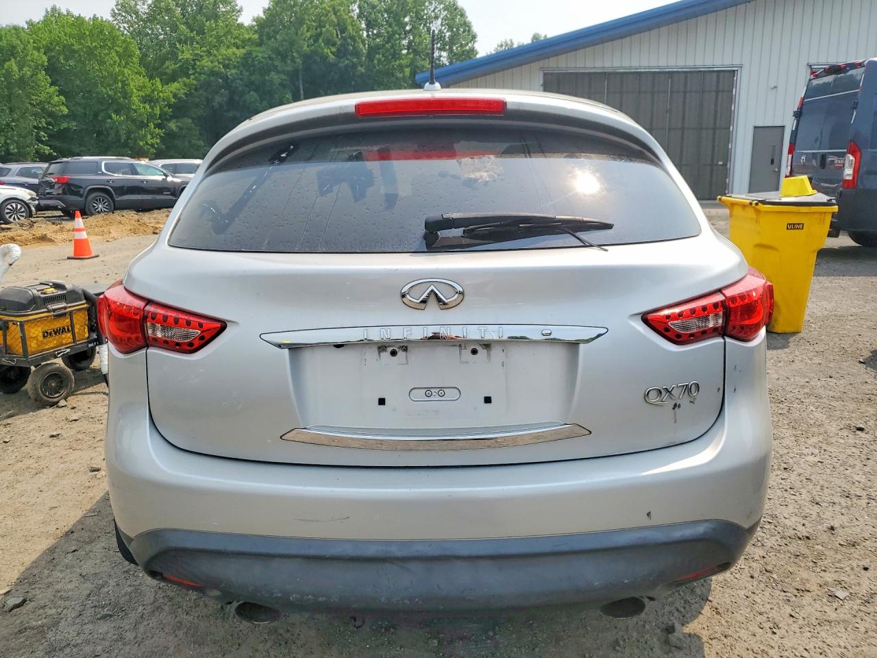 2014 Infiniti Qx70 Base Silver vin: JN8CS1MW1EM413089