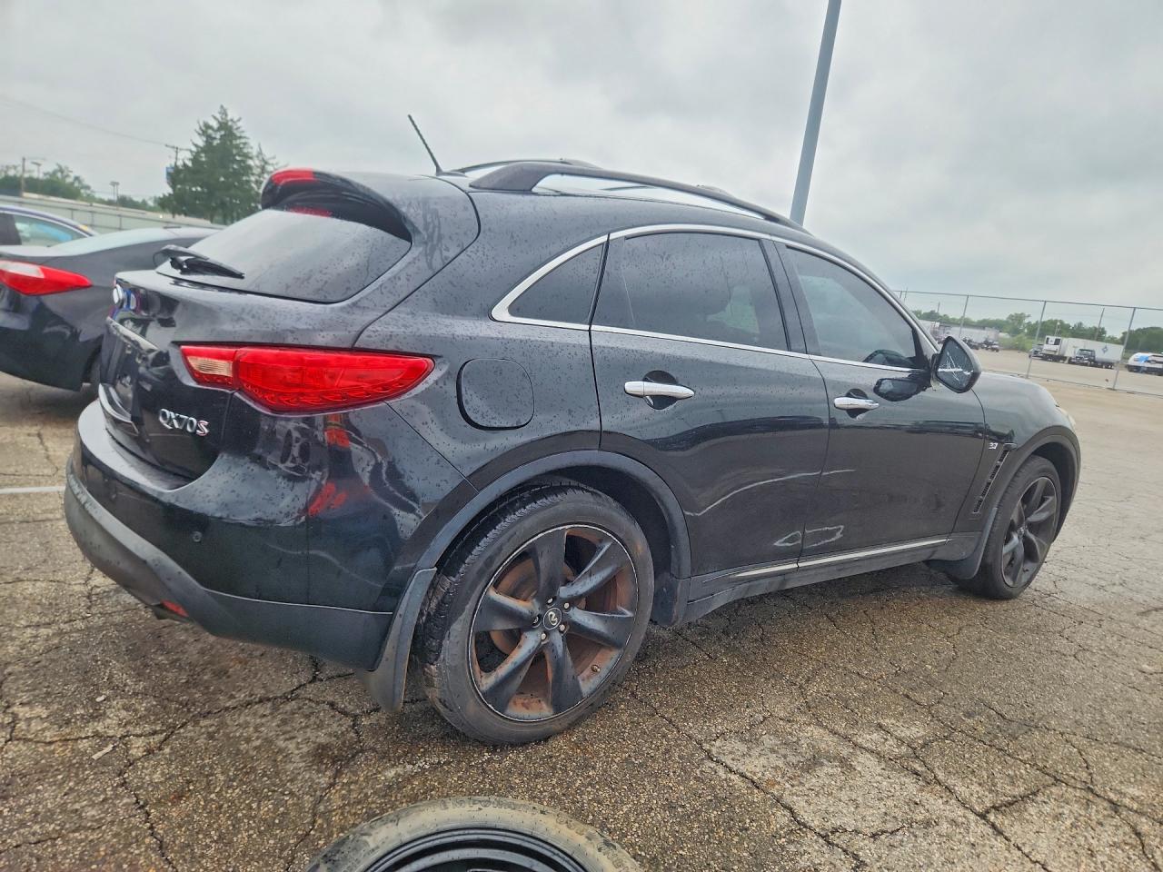 2015 Infiniti Qx70 Base Black vin: JN8CS1MW1FM480941