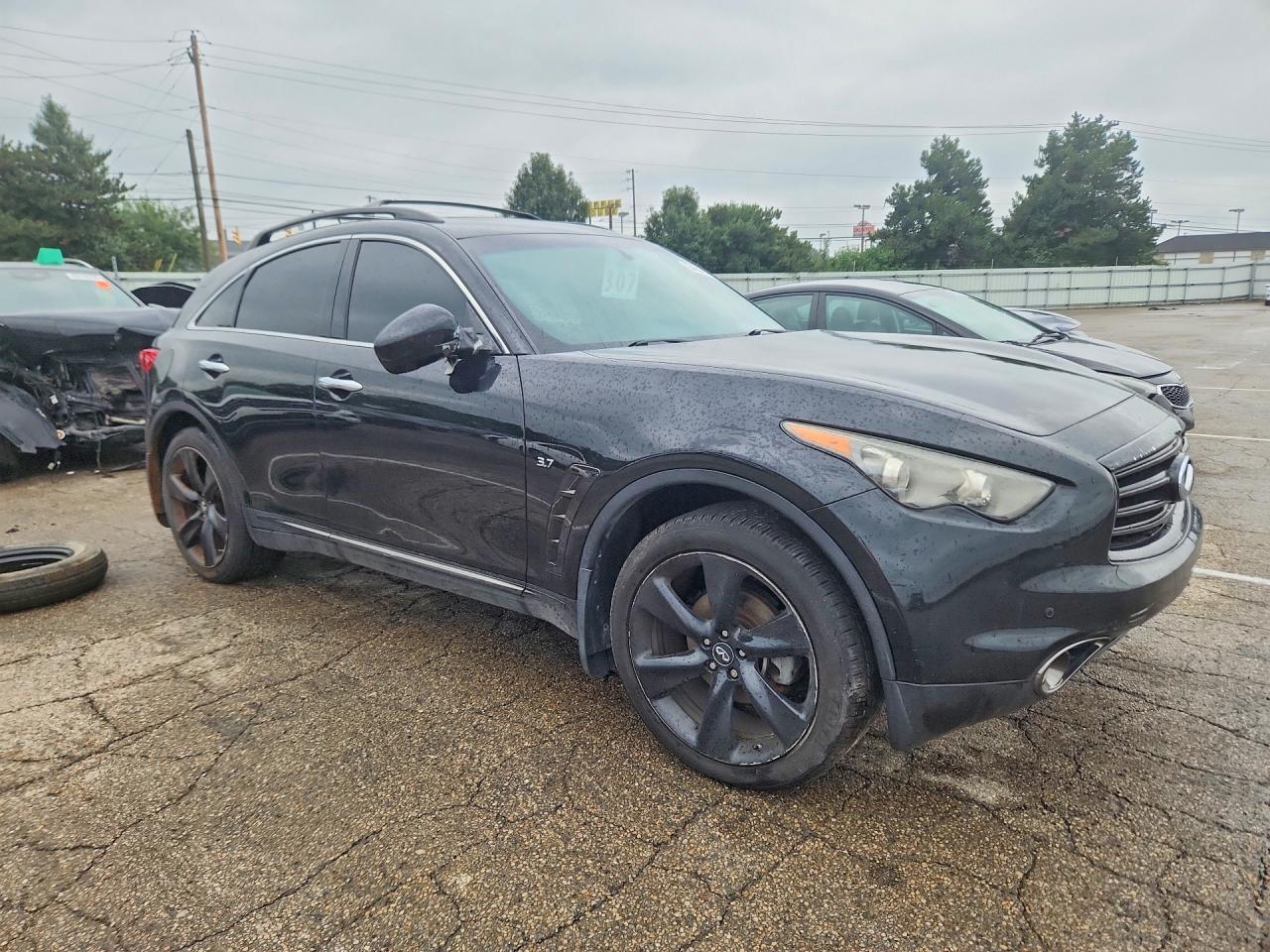 2015 Infiniti Qx70 Base Black vin: JN8CS1MW1FM480941