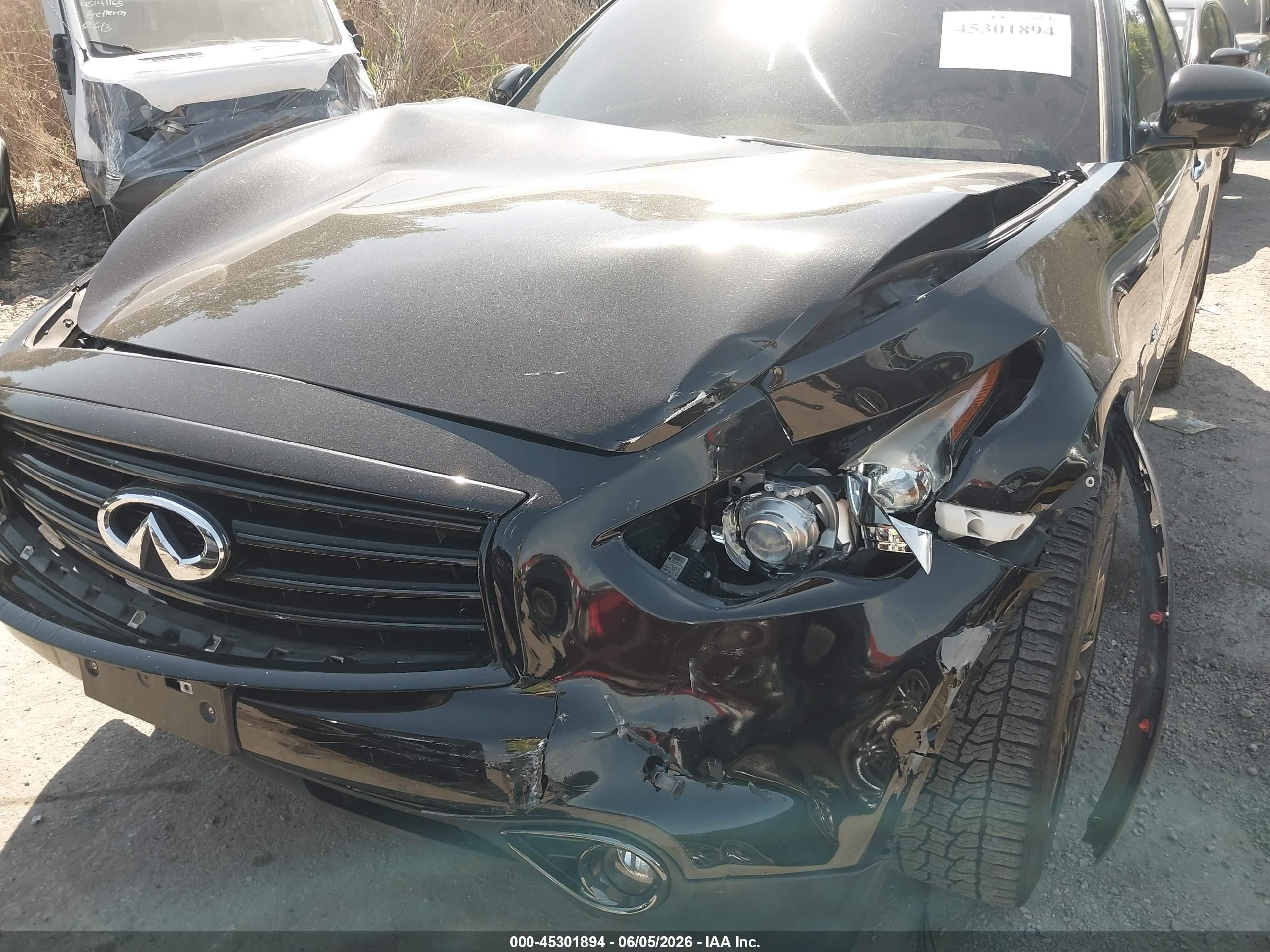 2015 Infiniti Qx70   Black vin: JN8CS1MW1FM481443