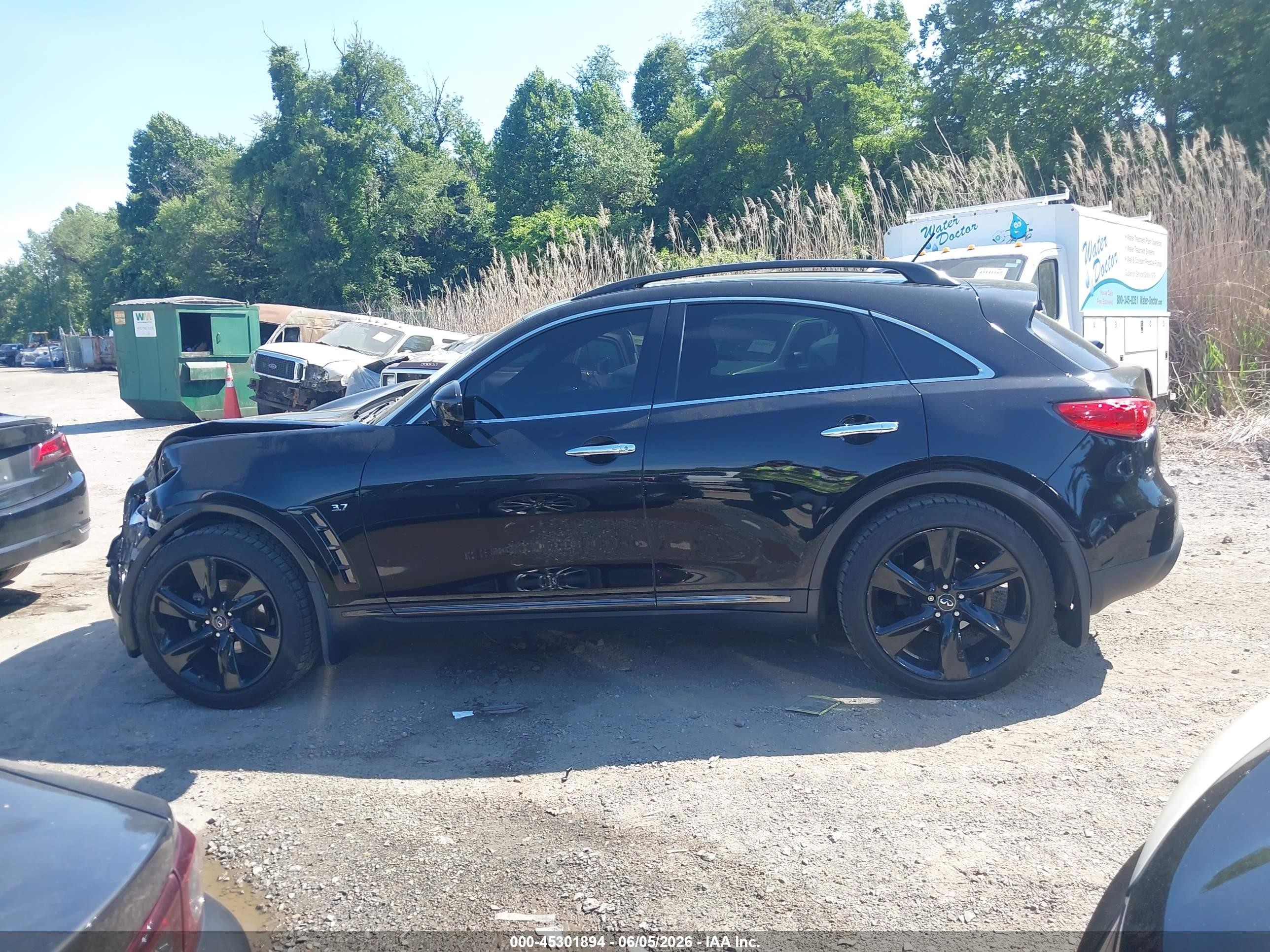 2015 Infiniti Qx70   Black vin: JN8CS1MW1FM481443