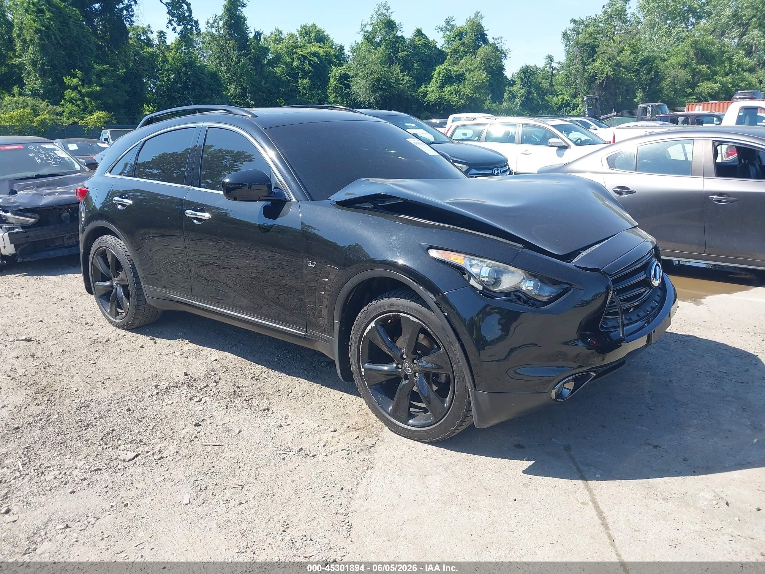 2015 Infiniti Qx70   Black vin: JN8CS1MW1FM481443