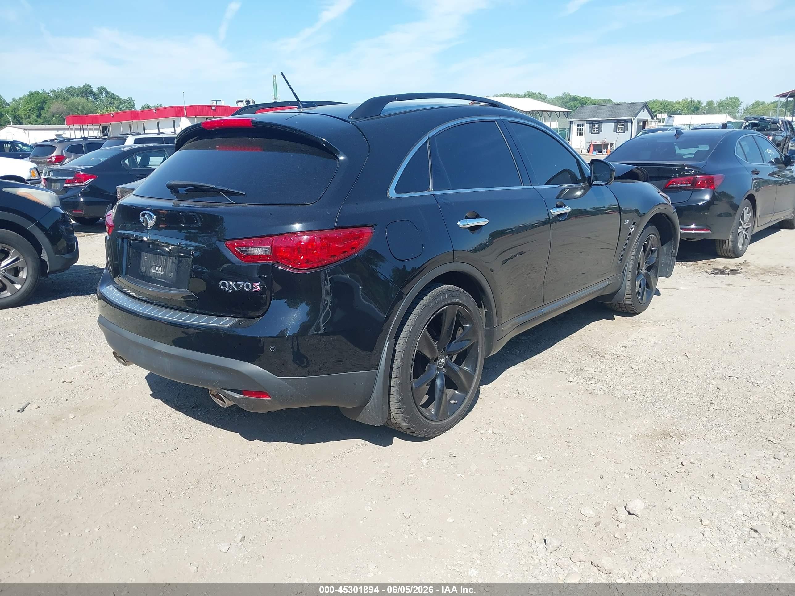 2015 Infiniti Qx70   Black vin: JN8CS1MW1FM481443