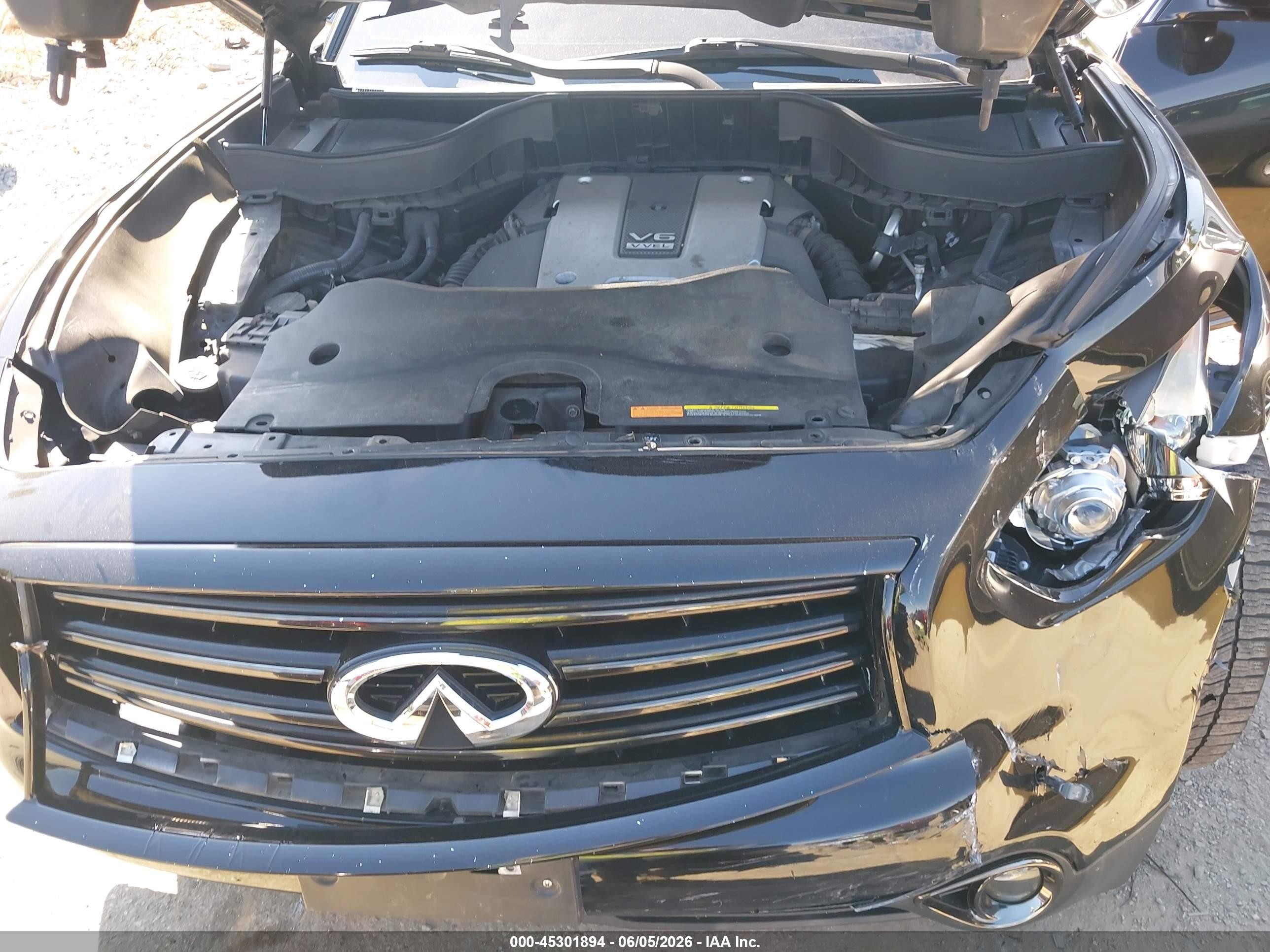 2015 Infiniti Qx70   Black vin: JN8CS1MW1FM481443
