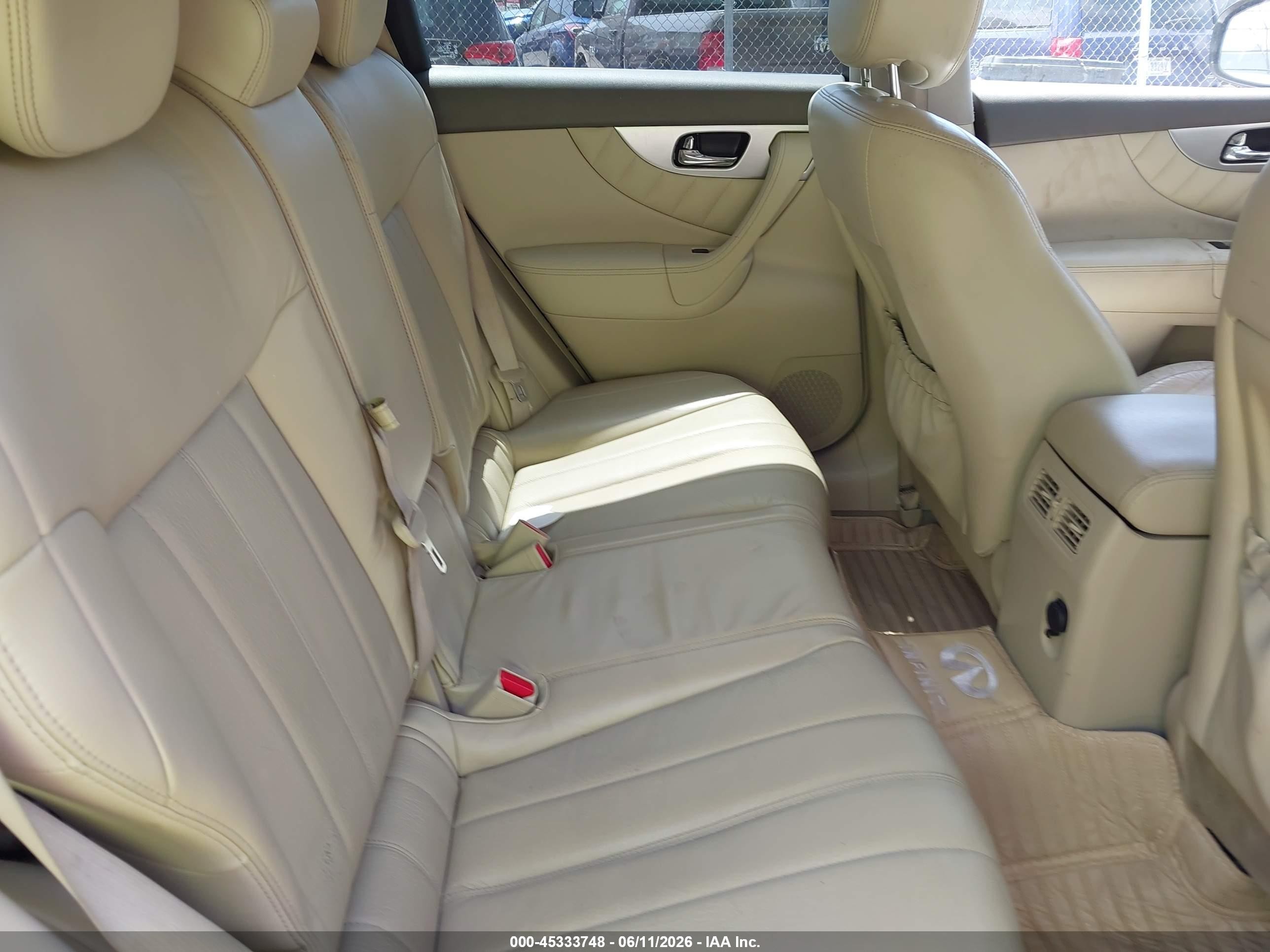 2013 Infiniti Fx37 White vin: JN8CS1MW2DM171265