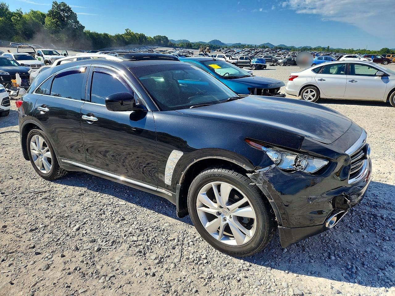 2013 Infiniti Fx37 Base Black vin: JN8CS1MW2DM171489