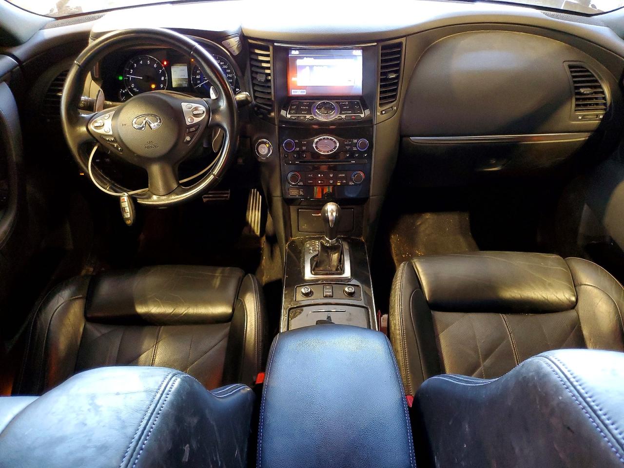 2015 Infiniti Qx70 Base White vin: JN8CS1MW2FM480494