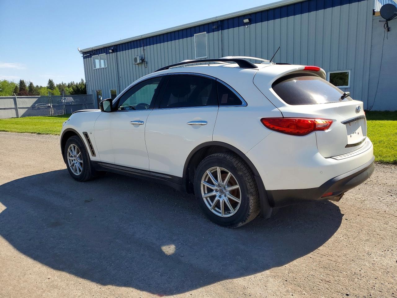 2015 Infiniti Qx70 Base White vin: JN8CS1MW2FM480494