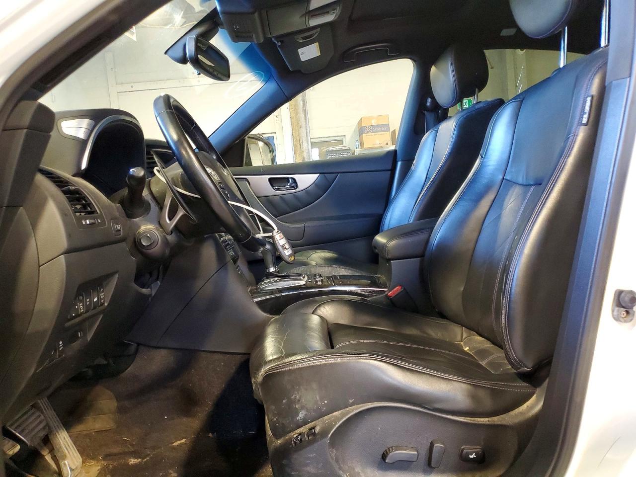 2015 Infiniti Qx70 Base White vin: JN8CS1MW2FM480494