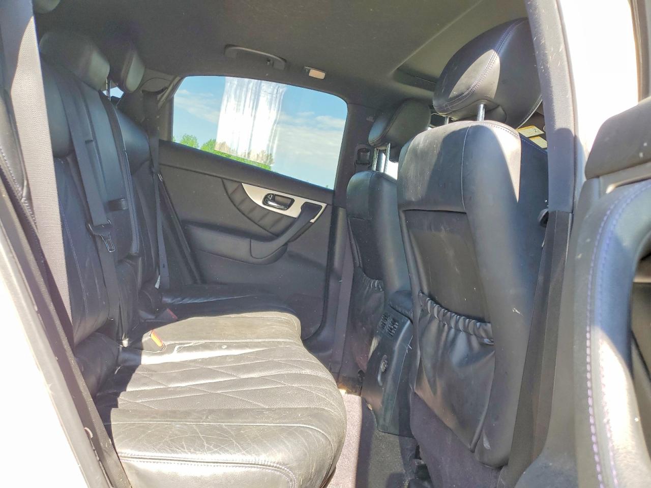 2015 Infiniti Qx70 Base White vin: JN8CS1MW2FM480494