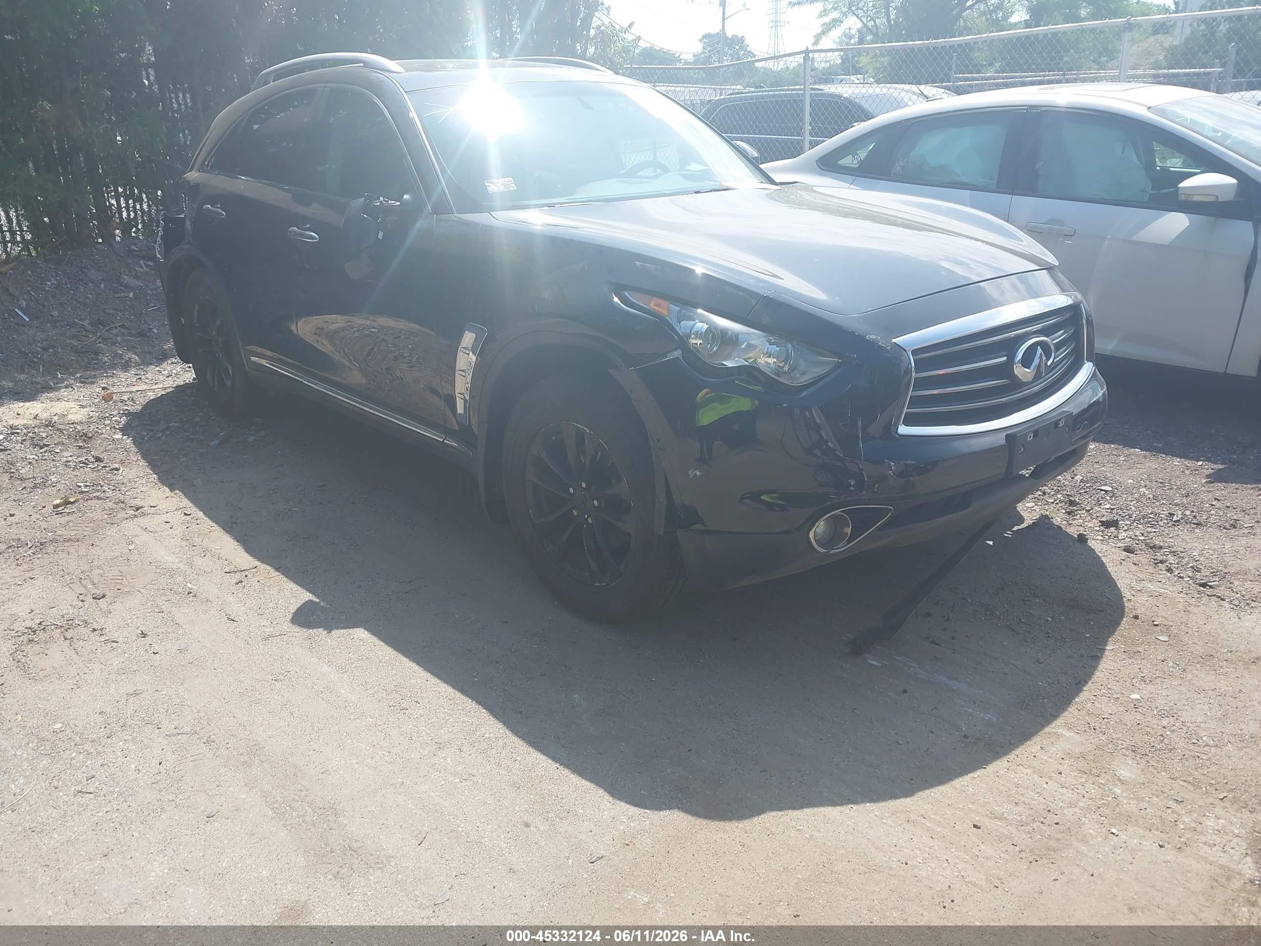 2013 Infiniti Fx37   Black vin: JN8CS1MW3DM170819