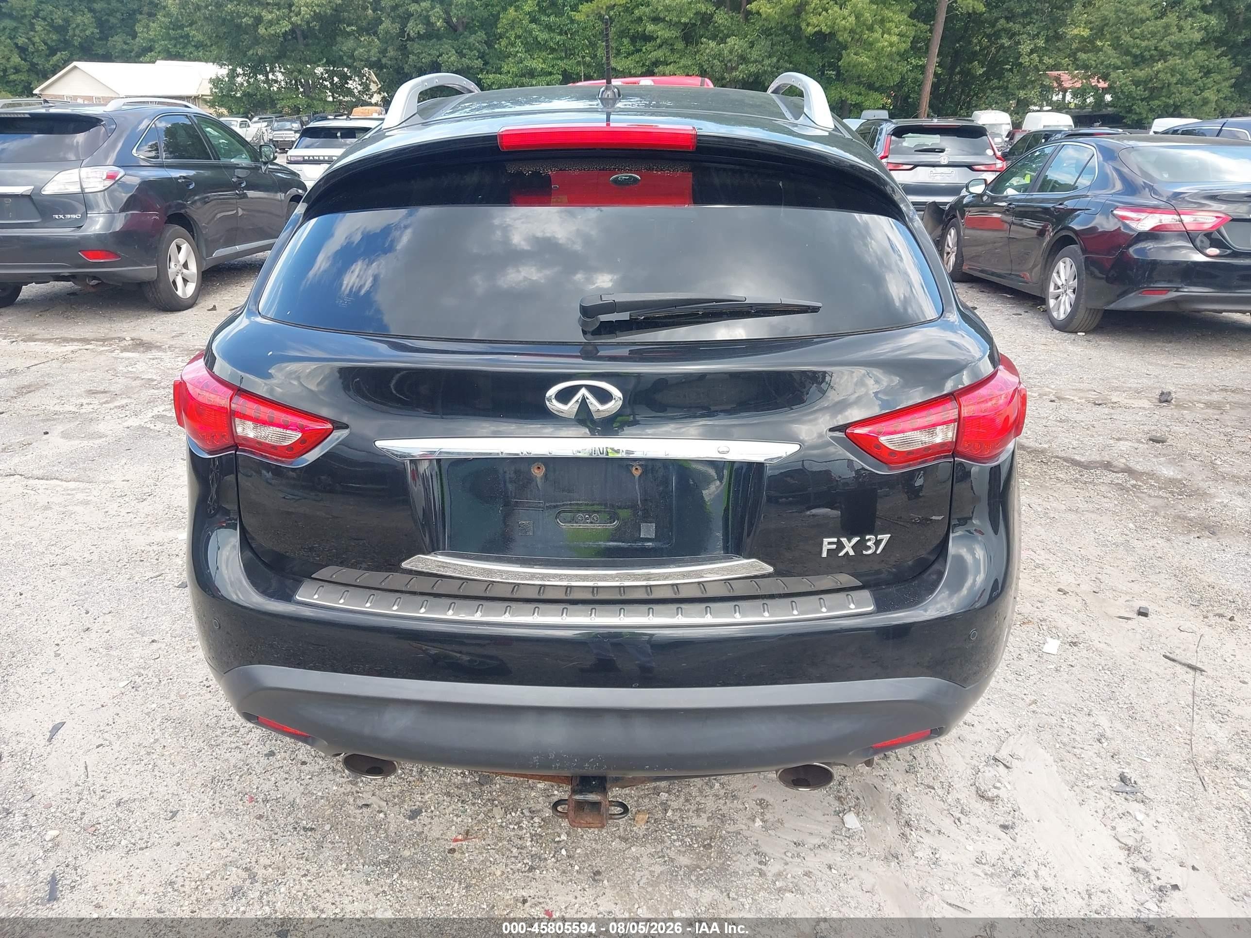 2013 Infiniti Fx37 Black vin: JN8CS1MW3DM173106